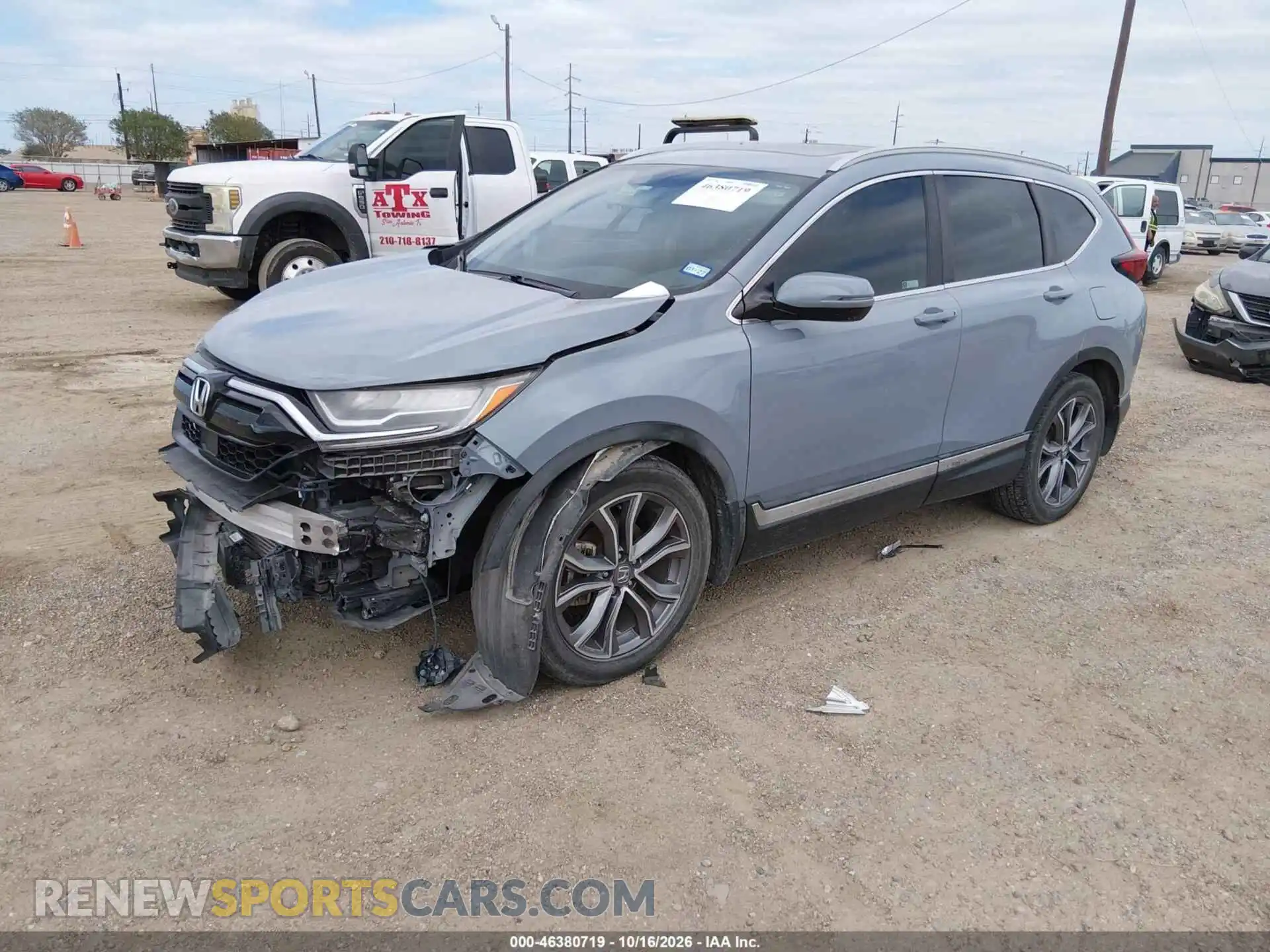 2 fotografías del automóvil dañado 2HKRW1H9XMH404530 HONDA CR-V 2021