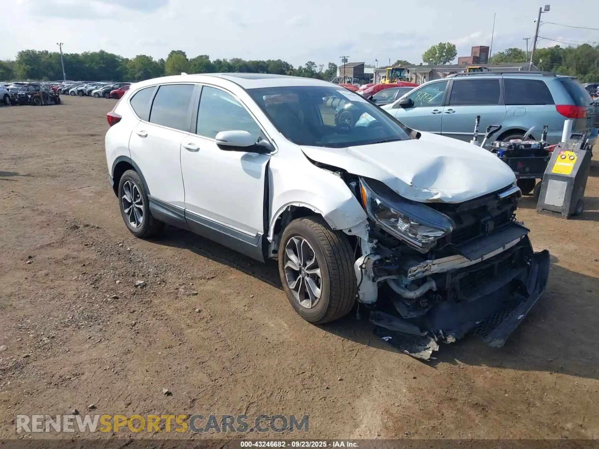 1 Photograph of a damaged car 2HKRW2H55MH609191 HONDA CR-V 2021