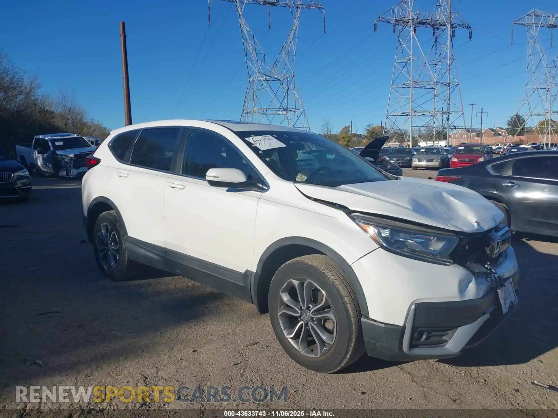 1 Photograph of a damaged car 2HKRW2H55MH639985 HONDA CR-V 2021