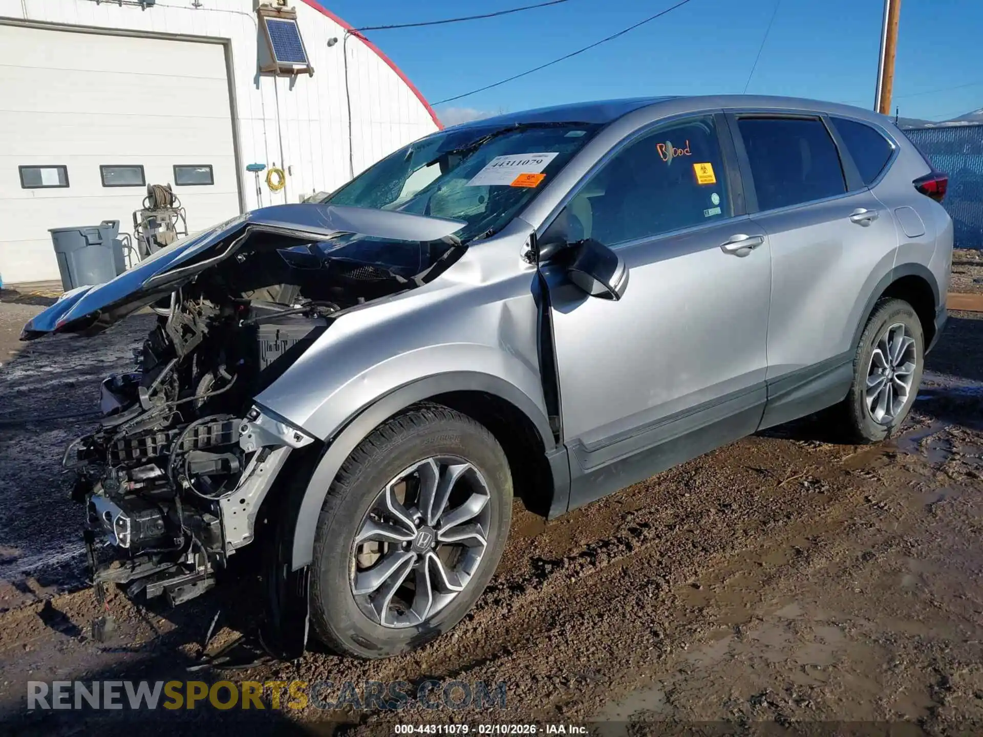 2 Photograph of a damaged car 2HKRW2H59MH663822 HONDA CR-V 2021
