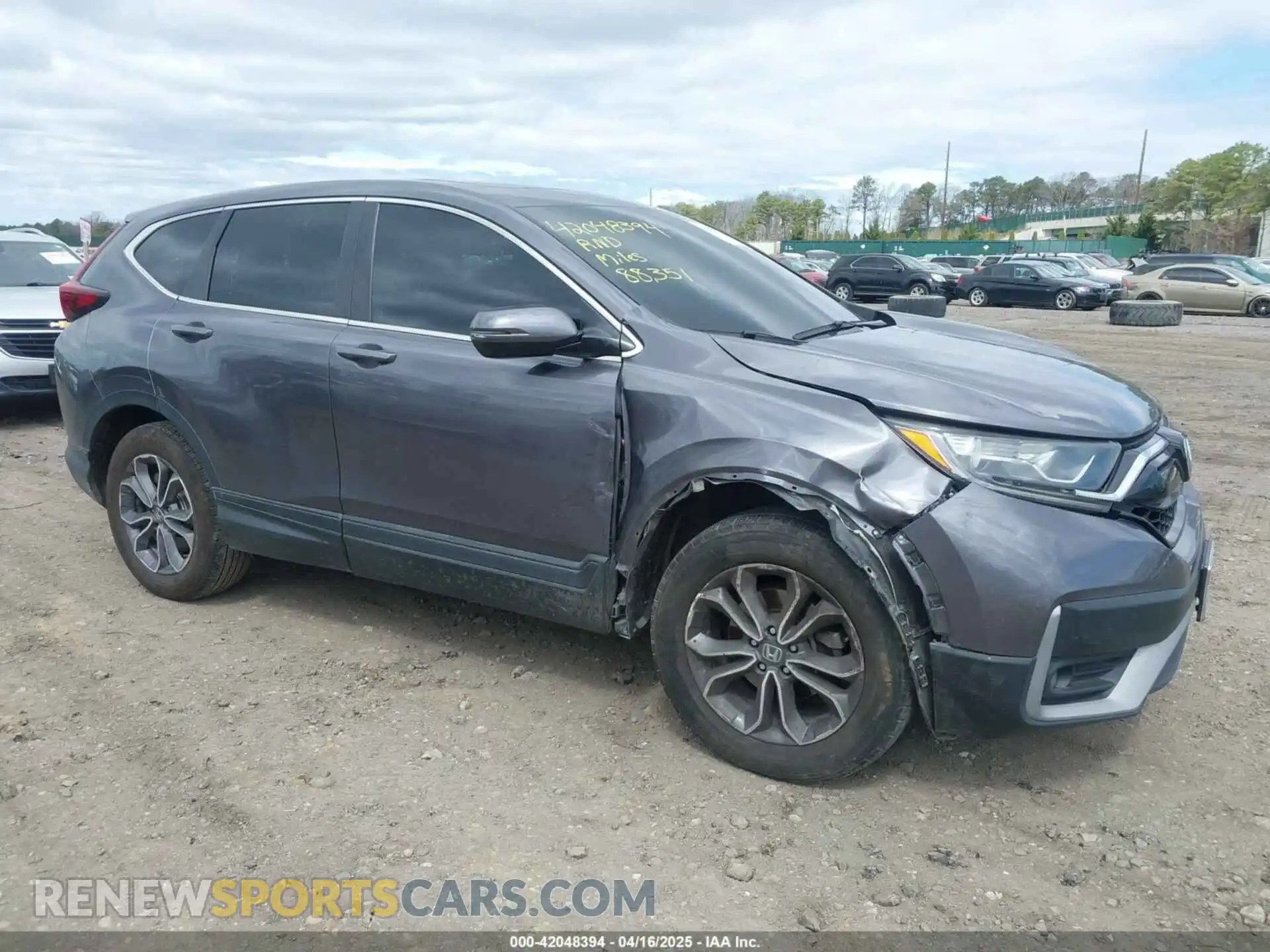 1 Photograph of a damaged car 2HKRW2H5XMH602964 HONDA CR-V 2021