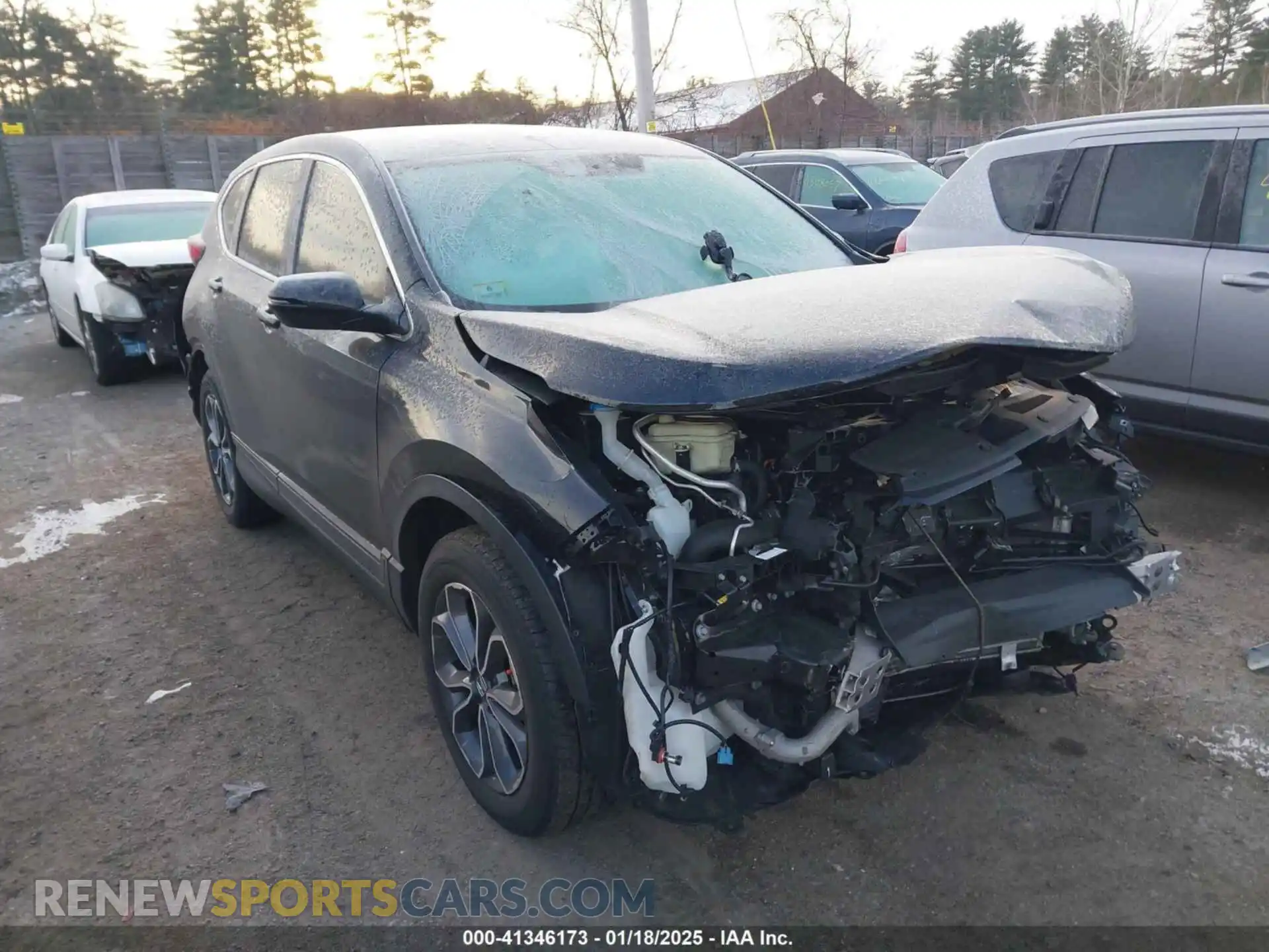 1 Photograph of a damaged car 2HKRW2H83MH607952 HONDA CR-V 2021