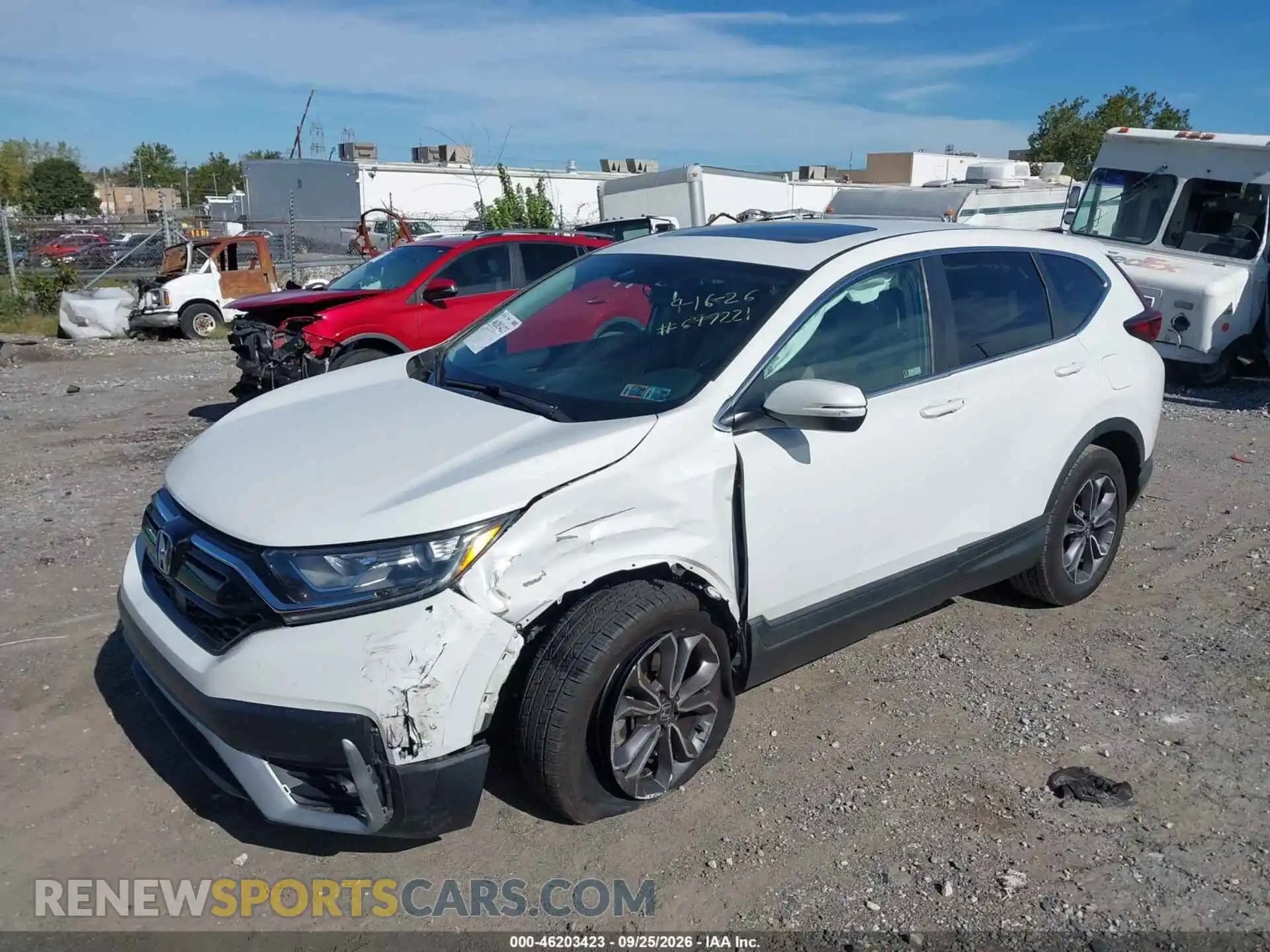 2 Фотография поврежденного автомобиля 2HKRW2H8XMH647221 HONDA CR-V 2021