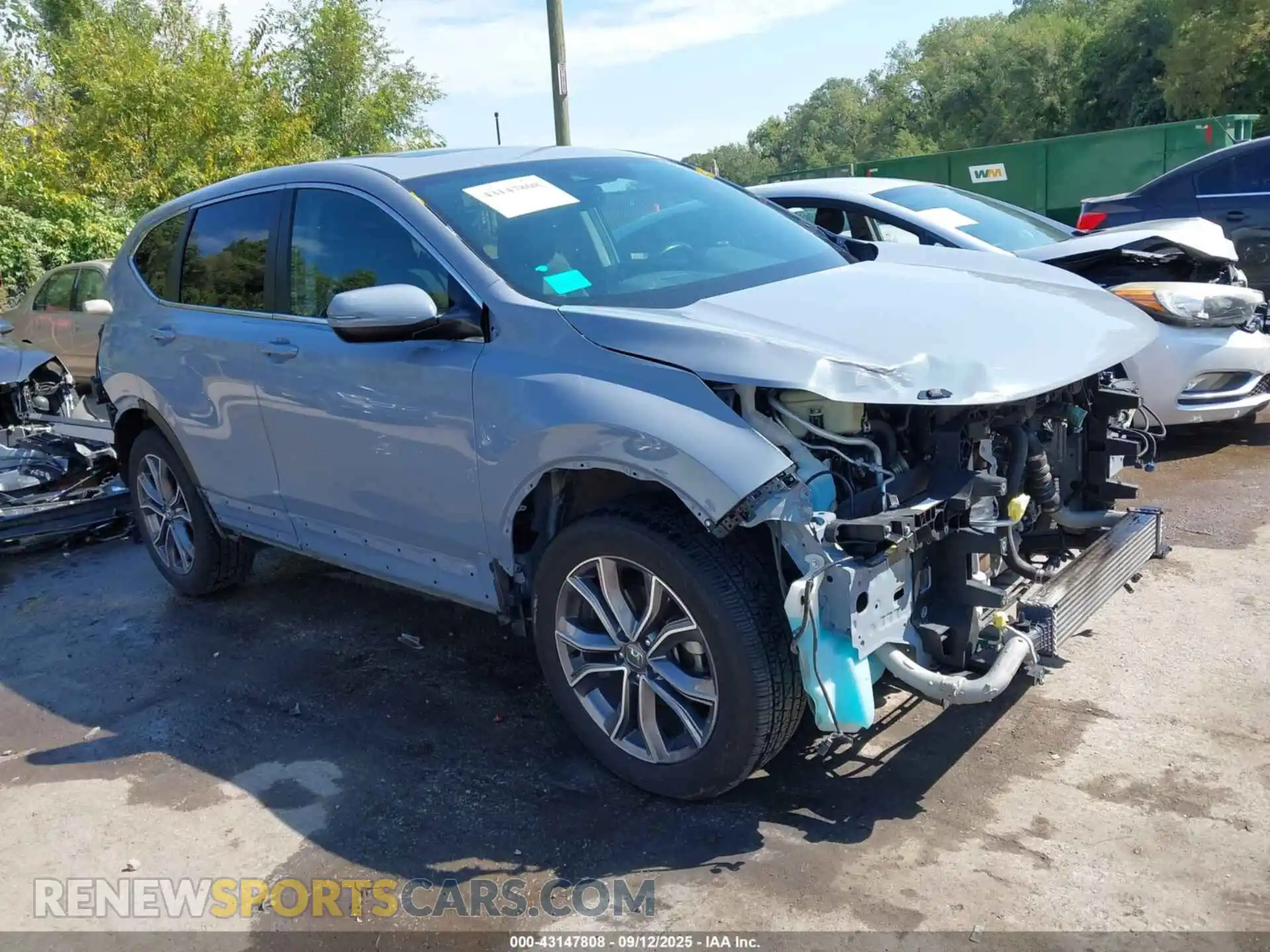 1 Photograph of a damaged car 2HKRW2H97MH653518 HONDA CR-V 2021
