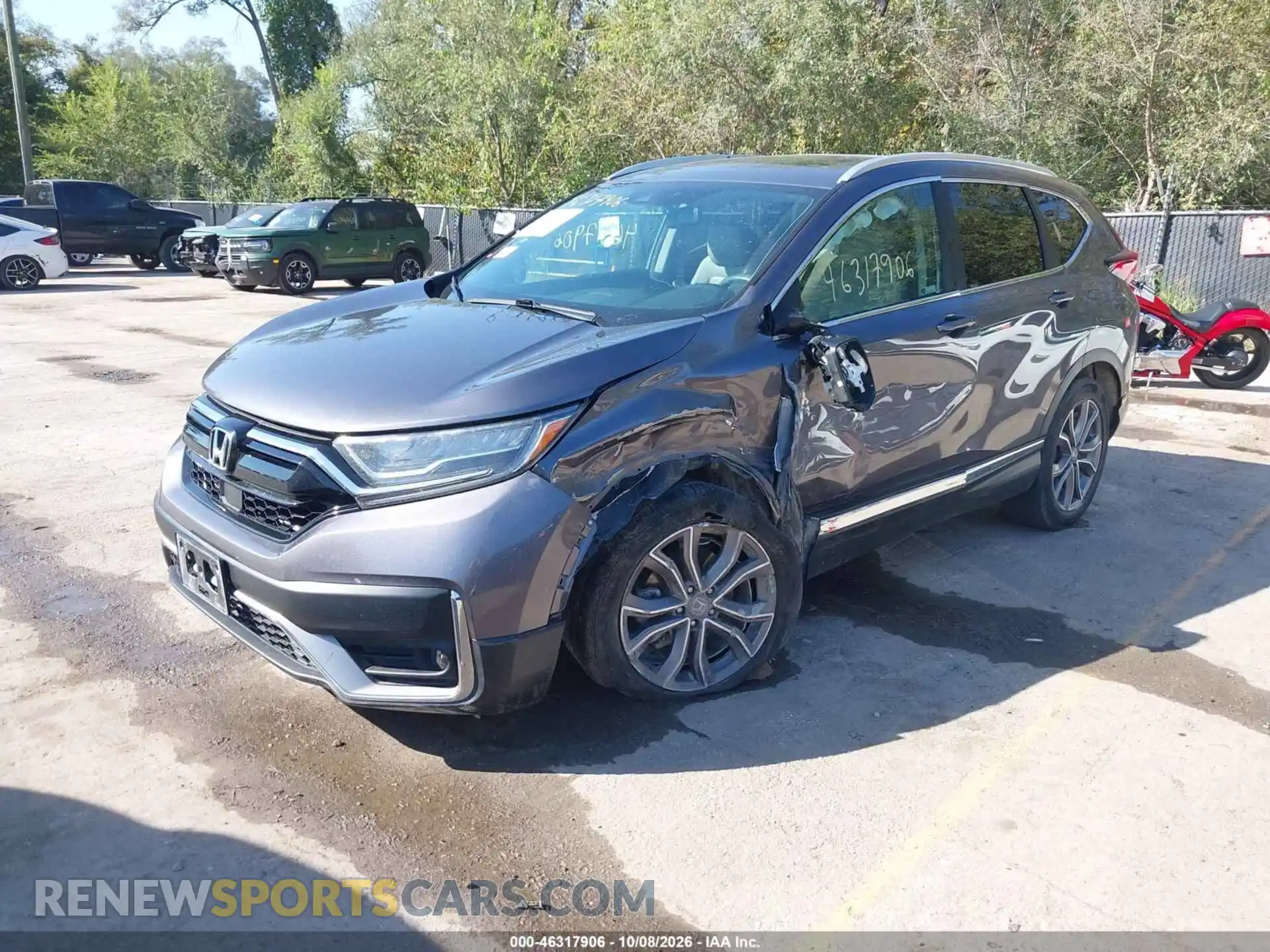 2 fotografías del automóvil dañado 2HKRW2H9XMH602904 HONDA CR-V 2021
