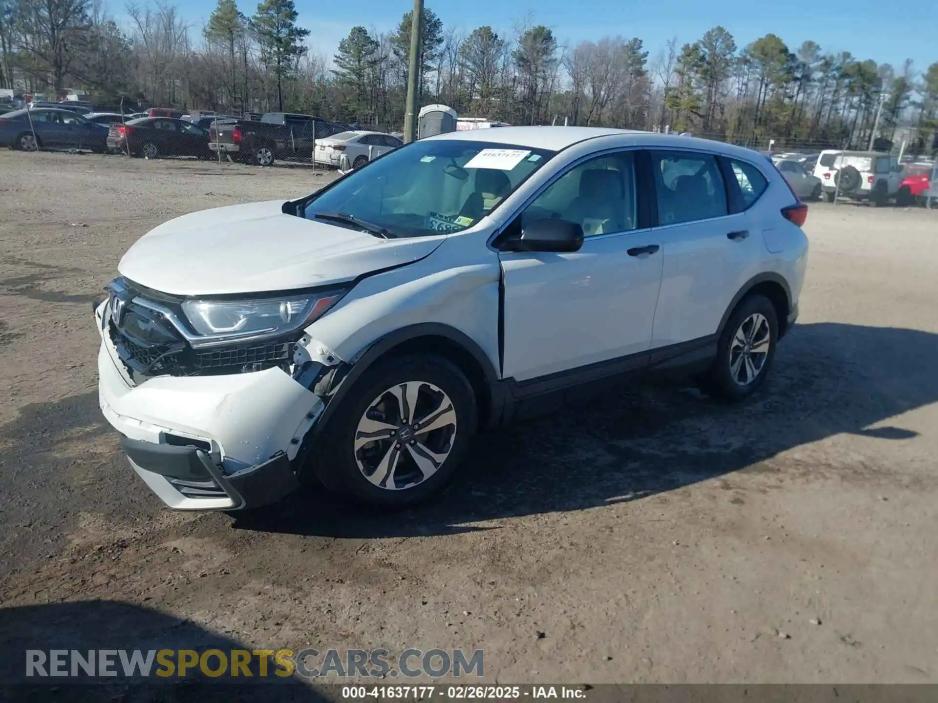 2 Photograph of a damaged car 5J6RW1H23ML007752 HONDA CR-V 2021