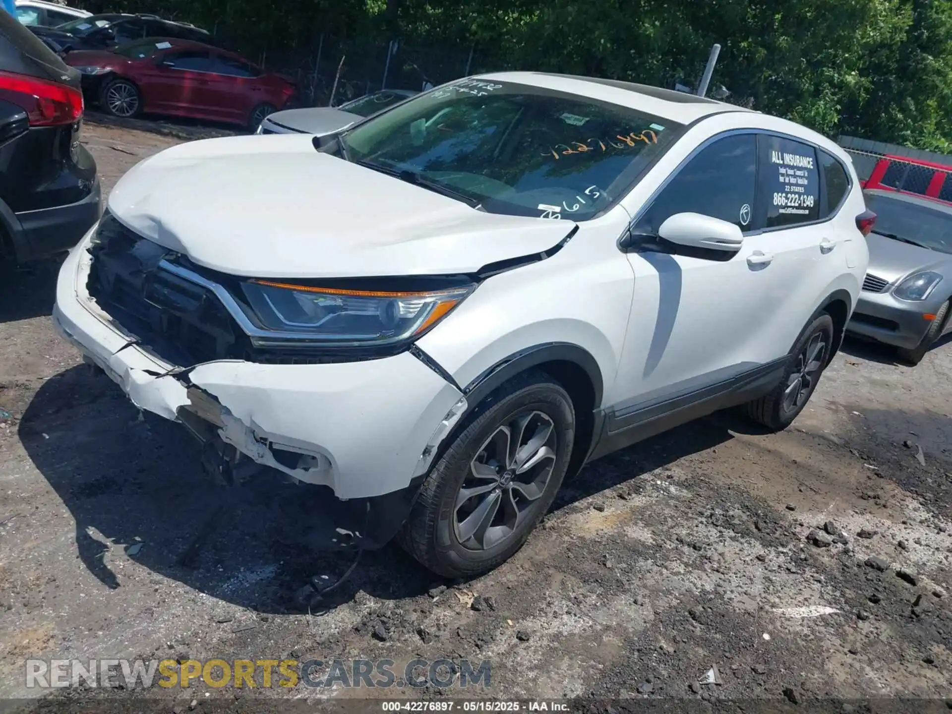 2 Photograph of a damaged car 5J6RW1H54MA013615 HONDA CR-V 2021