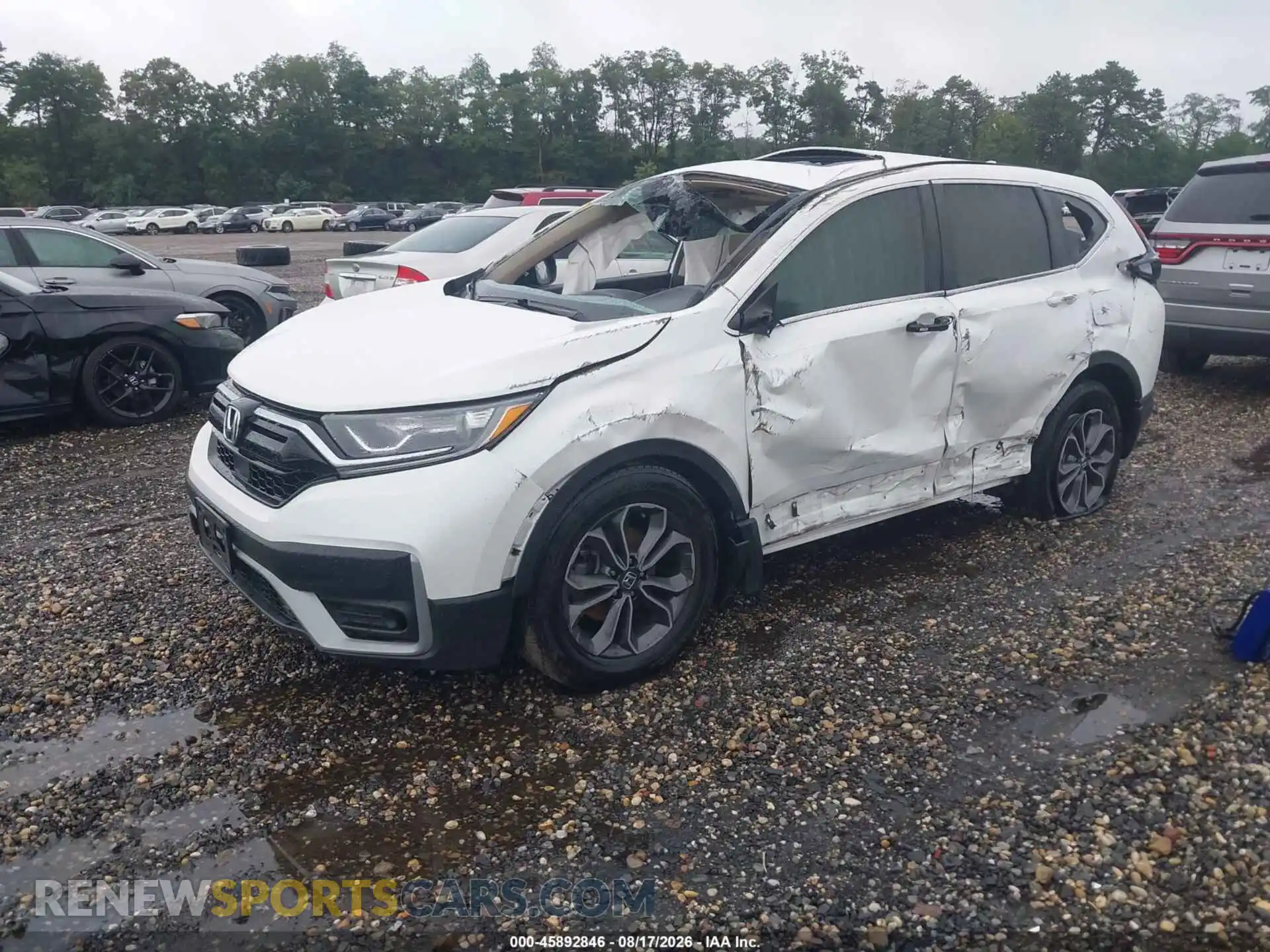 2 fotografías del automóvil dañado 5J6RW1H5XMA013926 HONDA CR-V 2021