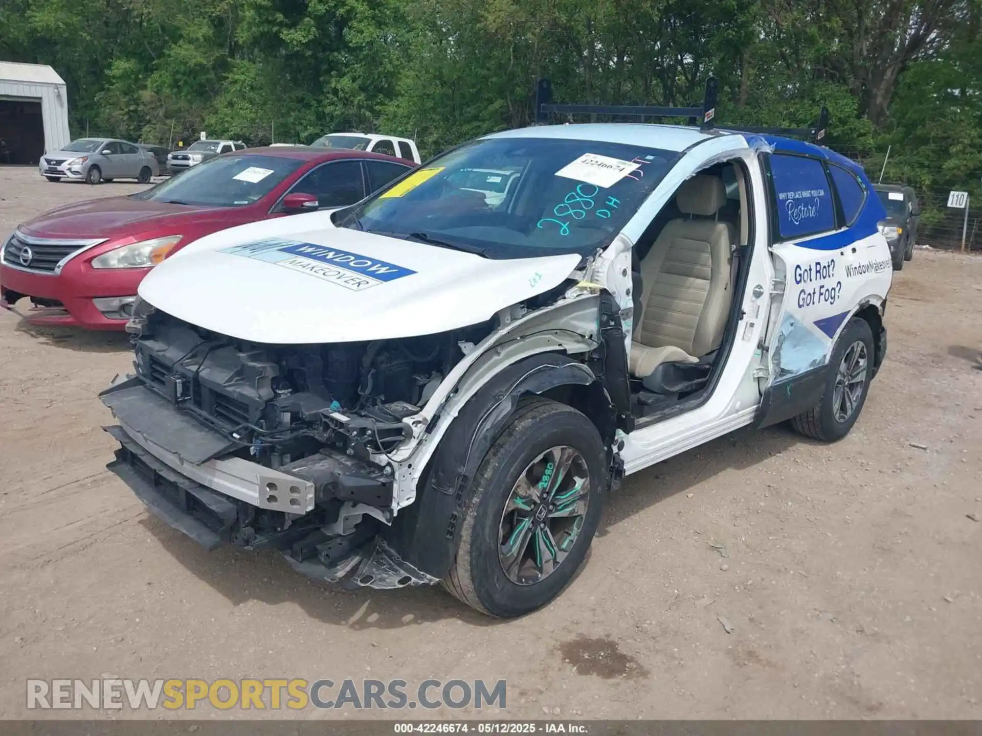 2 Photograph of a damaged car 5J6RW2H25ML017348 HONDA CR-V 2021