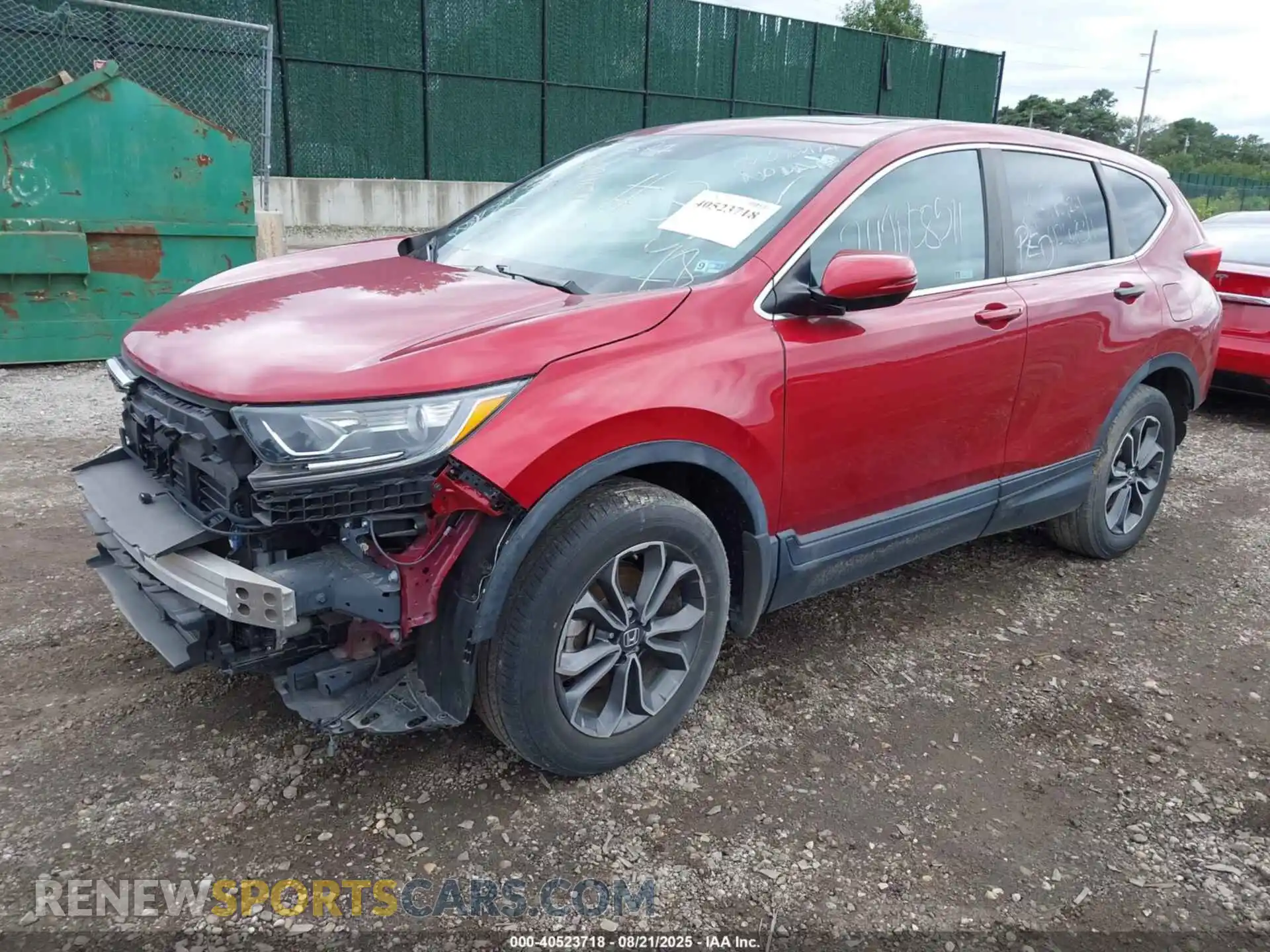 2 Photograph of a damaged car 5J6RW2H54MA011935 HONDA CR-V 2021