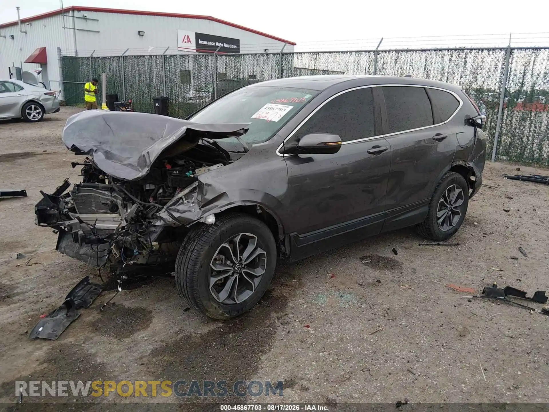 2 Photograph of a damaged car 5J6RW2H57MA005840 HONDA CR-V 2021