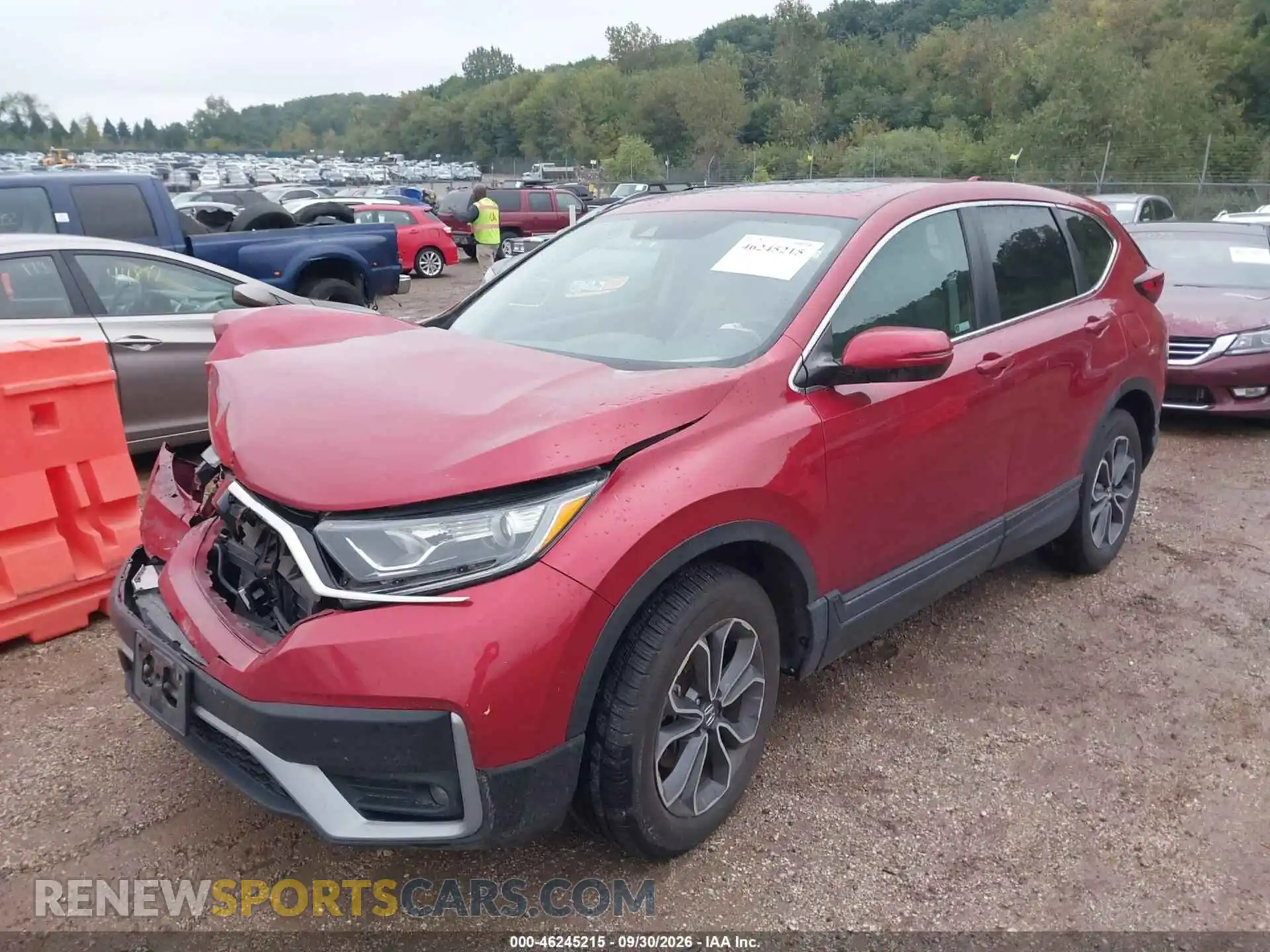 2 Photograph of a damaged car 5J6RW2H58ML010050 HONDA CR-V 2021