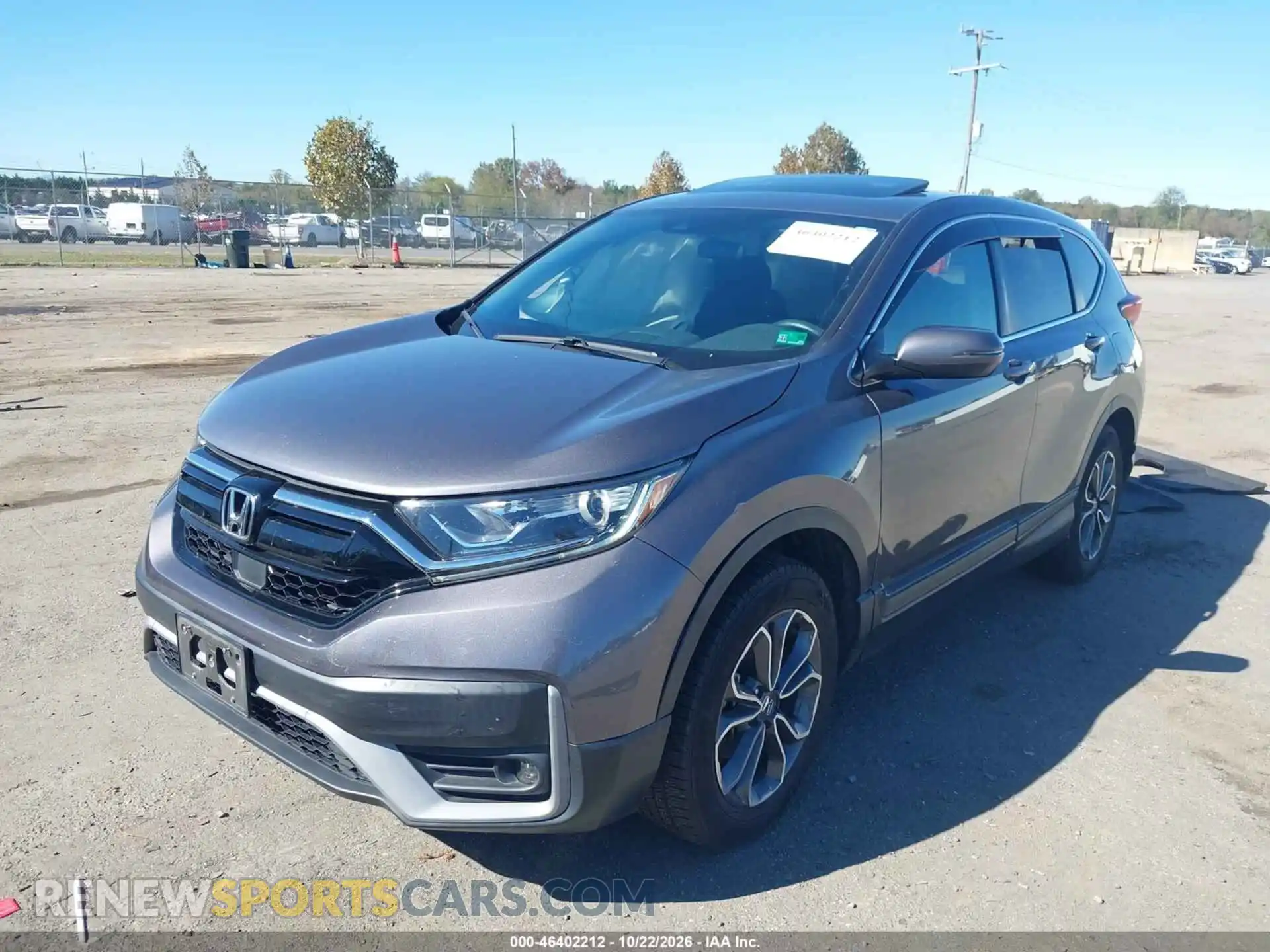 2 fotografías del automóvil dañado 5J6RW2H5XMA016721 HONDA CR-V 2021