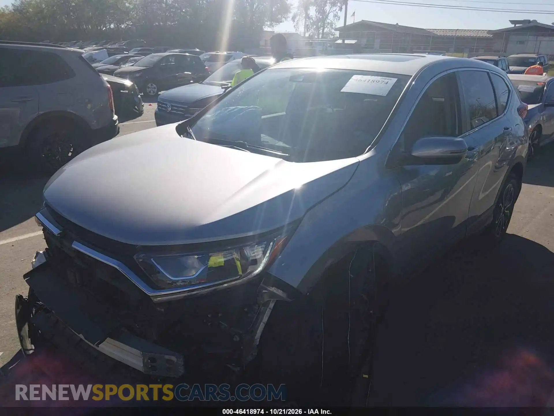 2 fotografías del automóvil dañado 5J6RW2H5XML003875 HONDA CR-V 2021