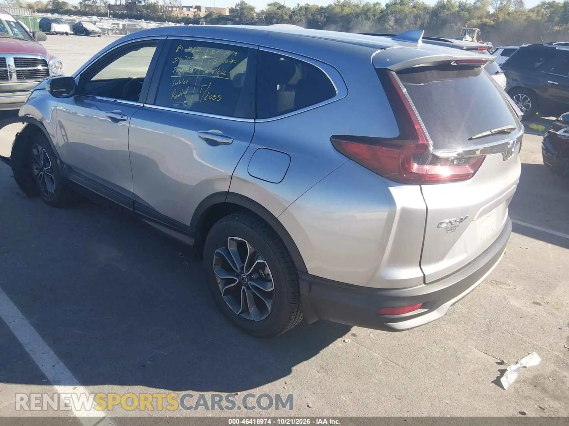 3 fotografías del automóvil dañado 5J6RW2H5XML003875 HONDA CR-V 2021