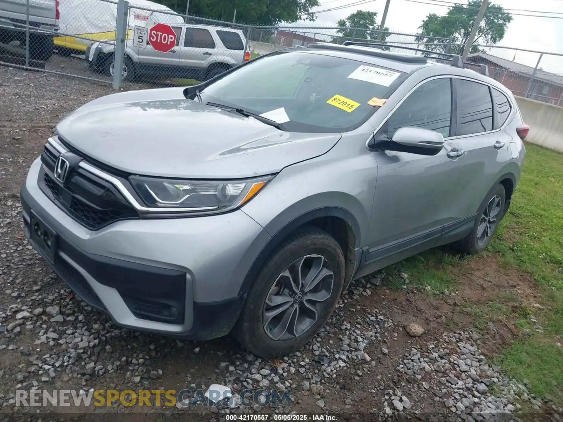 2 fotografías del automóvil dañado 5J6RW2H5XML007330 HONDA CR-V 2021