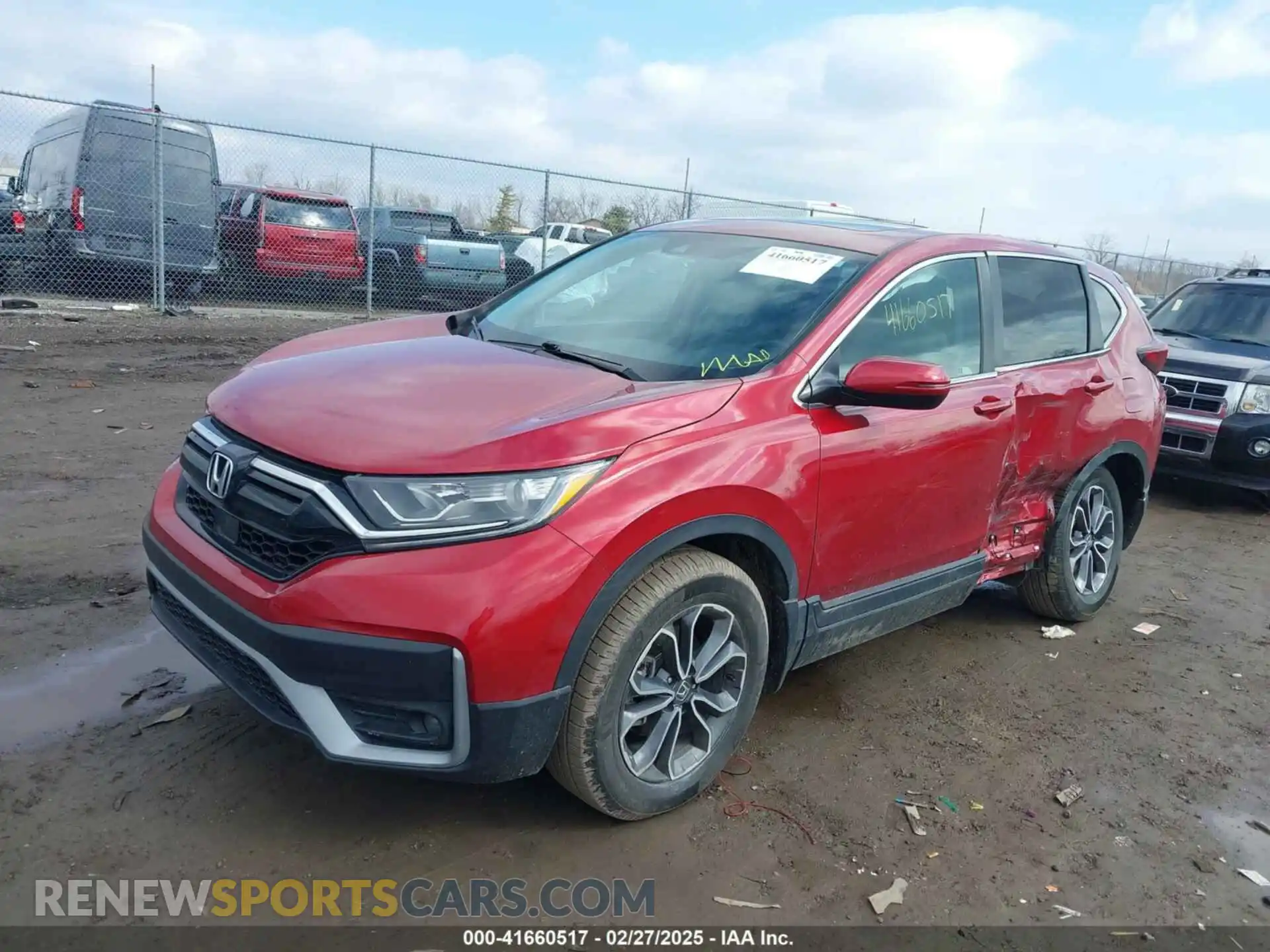 2 Photograph of a damaged car 5J6RW2H82ML010040 HONDA CR-V 2021