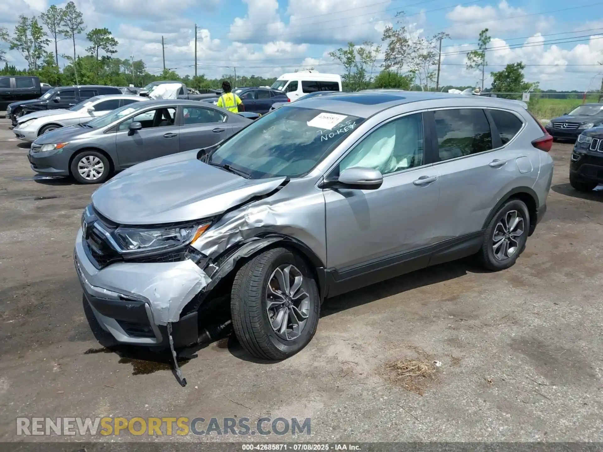2 Photograph of a damaged car 5J6RW2H85ML019055 HONDA CR-V 2021