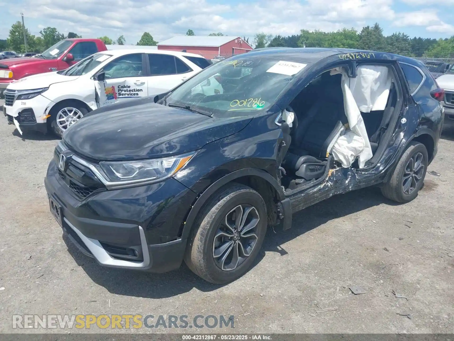 2 Photograph of a damaged car 5J6RW2H86MA001286 HONDA CR-V 2021