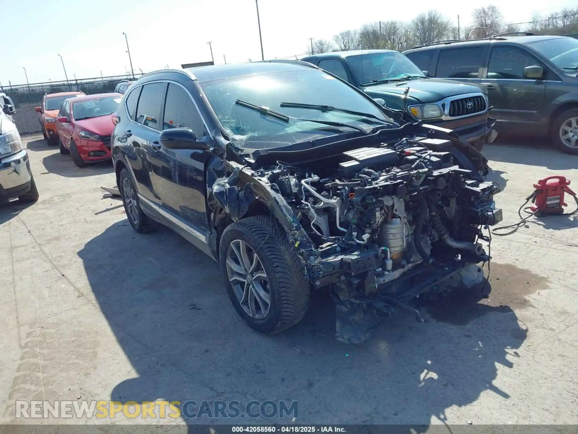 1 Photograph of a damaged car 5J6RW2H94ML013546 HONDA CR-V 2021
