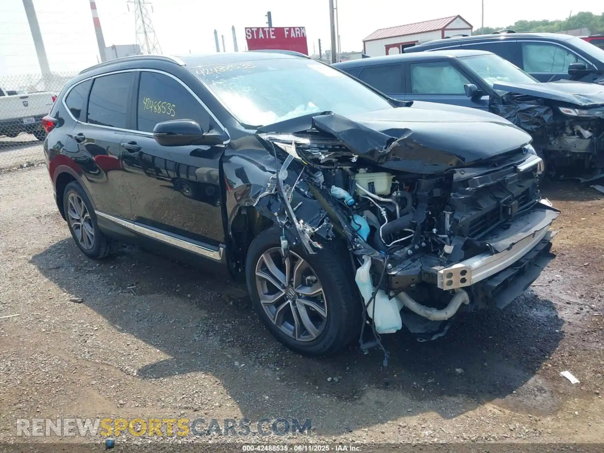 1 Photograph of a damaged car 5J6RW2H94ML016530 HONDA CR-V 2021