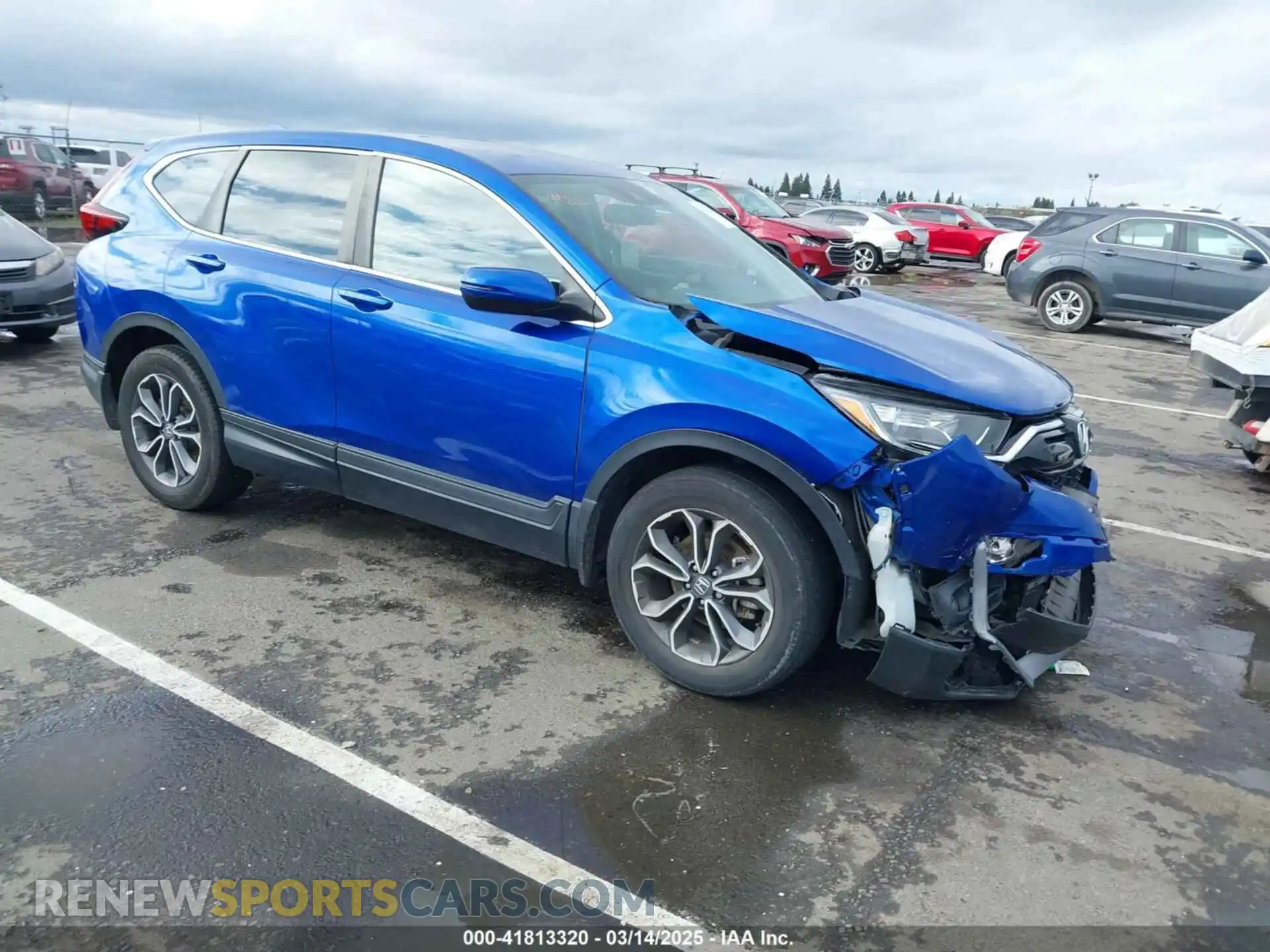 1 Photograph of a damaged car 7FARW2H84ME014636 HONDA CR-V 2021