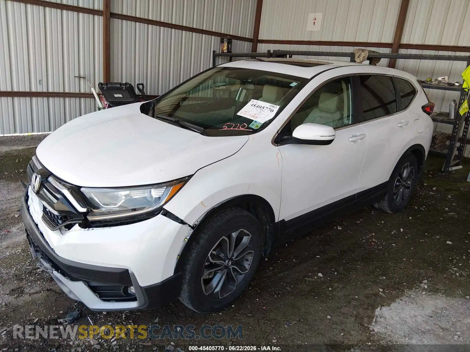 2 Photograph of a damaged car 5J6RW1H80NA016393 HONDA CR-V 2022