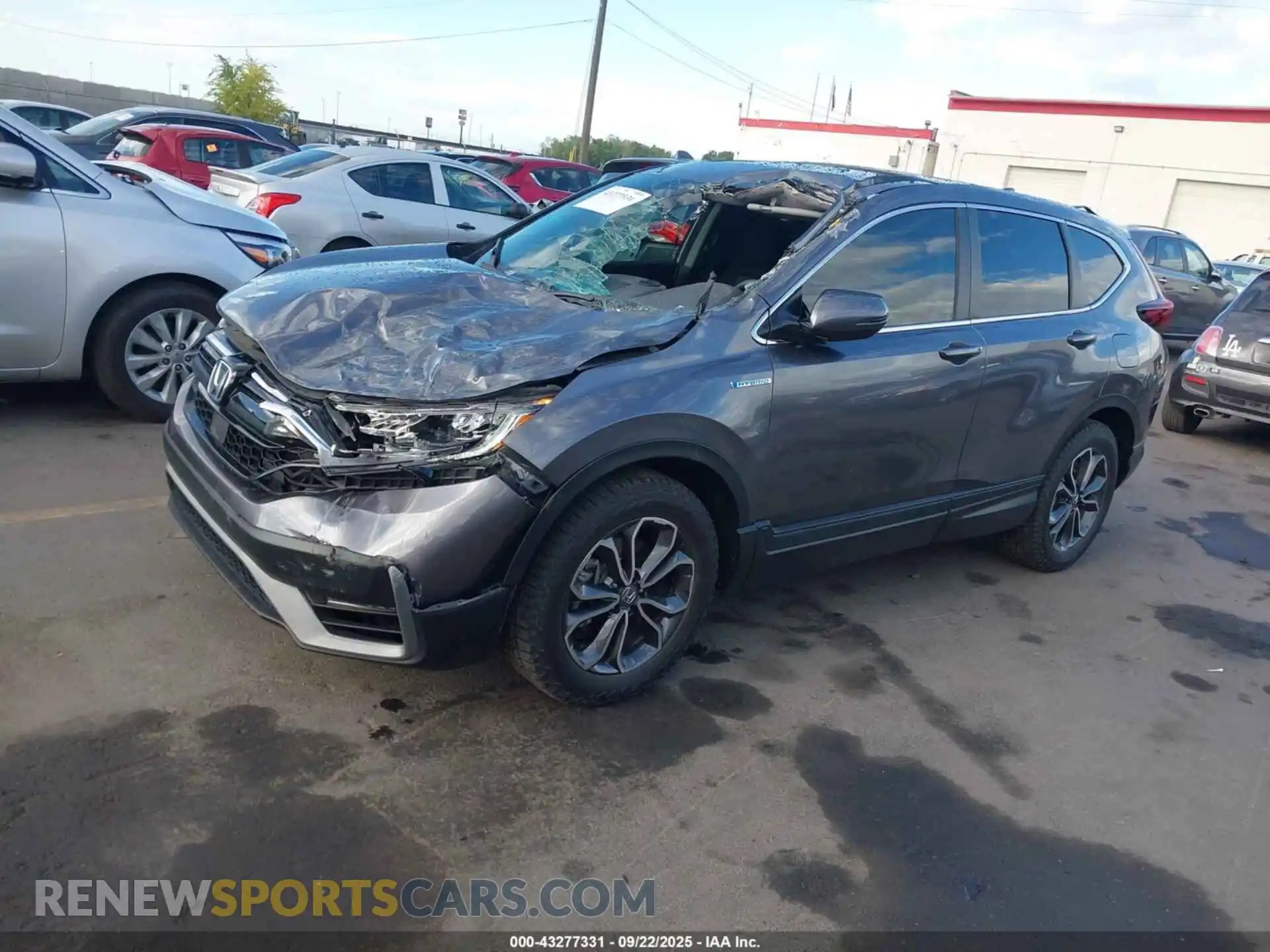 2 Photograph of a damaged car 7FART6H51ME022182 HONDA CR-V HYBRID 2021