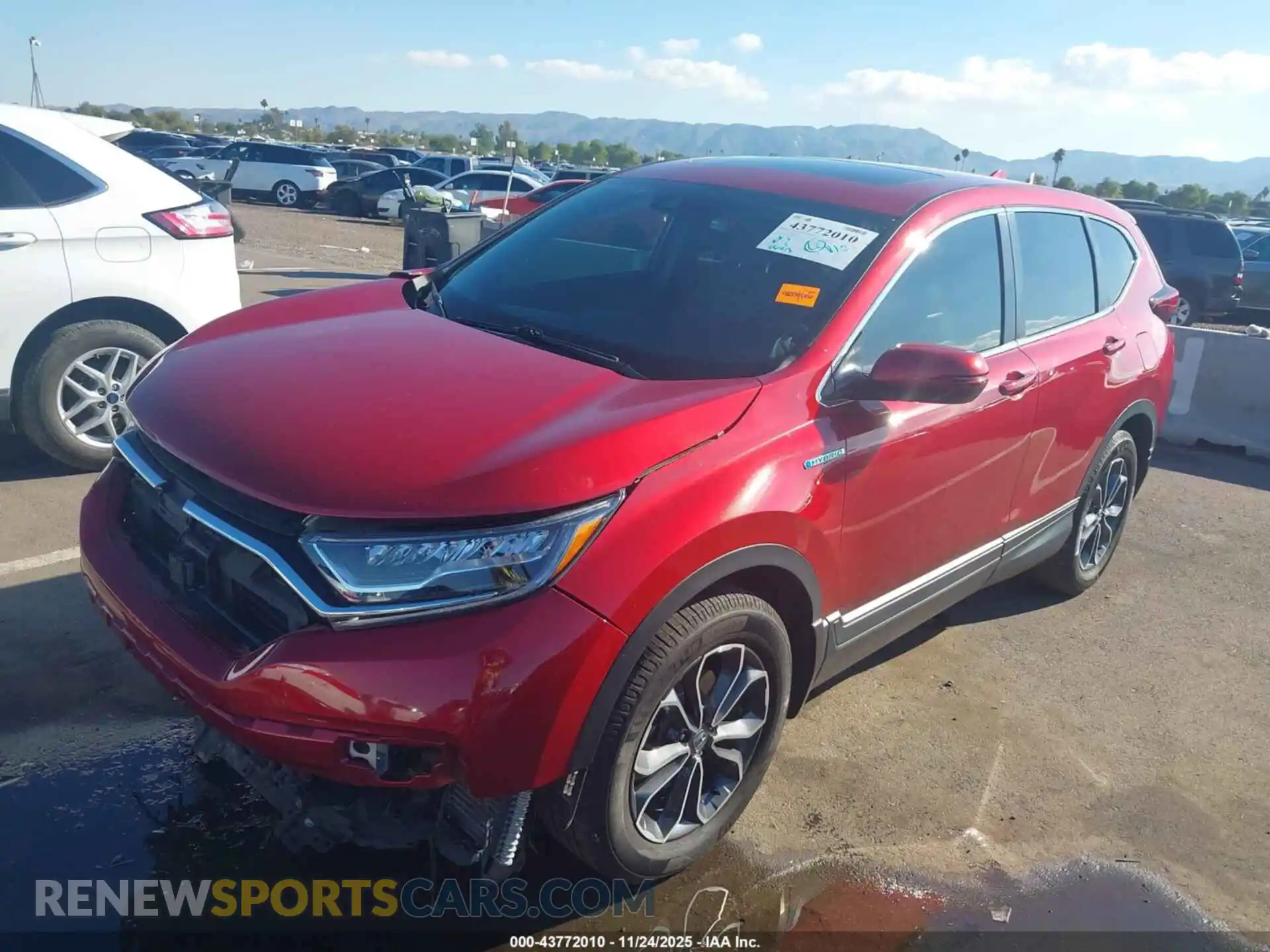 2 Фотография поврежденного автомобиля 7FART6H52ME012521 HONDA CR-V HYBRID 2021