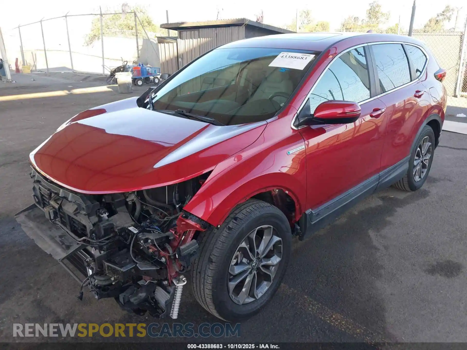 2 Фотография поврежденного автомобиля 7FART6H55ME009936 HONDA CR-V HYBRID 2021