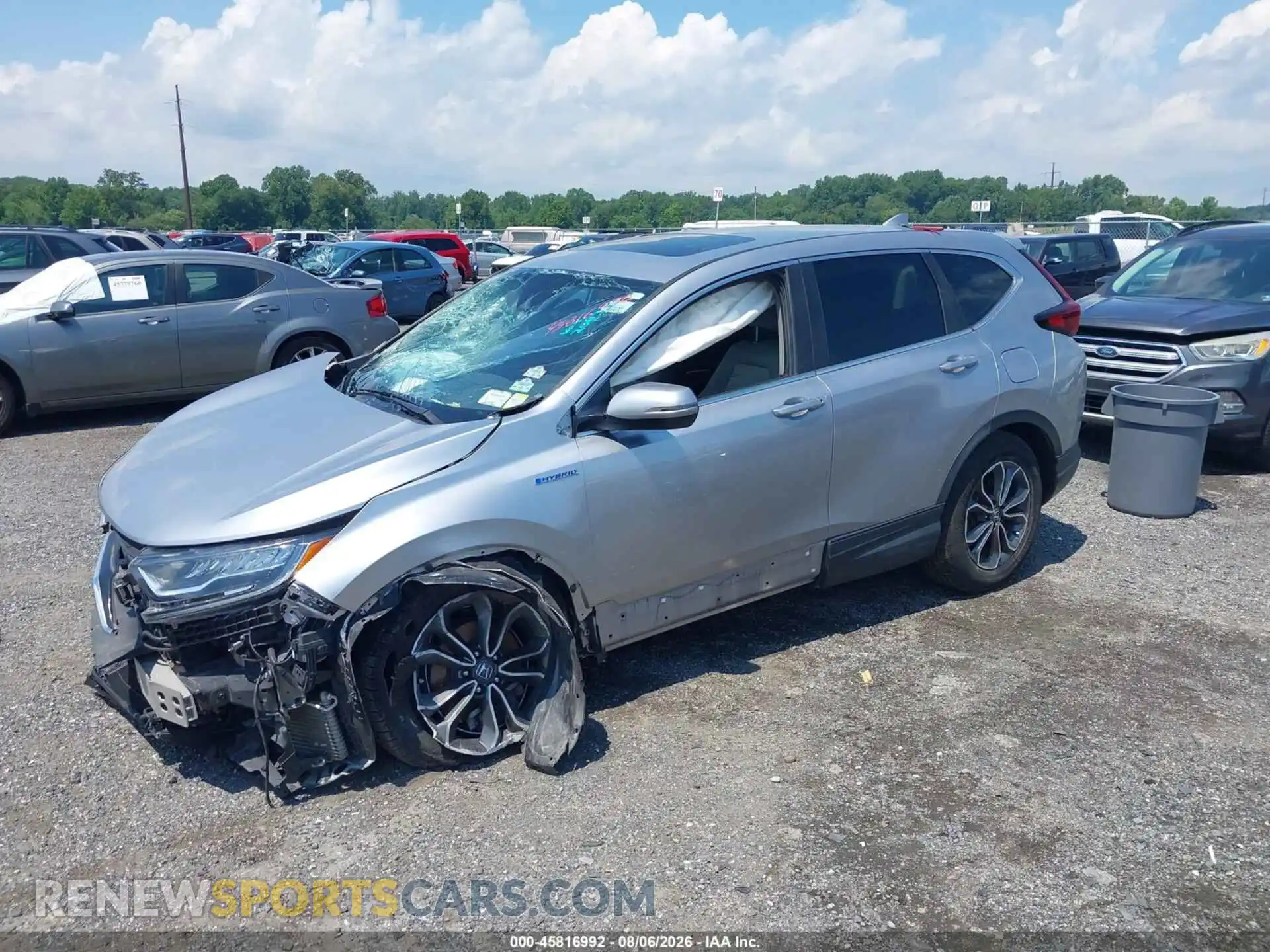 2 Photograph of a damaged car 7FART6H56ME014482 HONDA CR-V HYBRID 2021