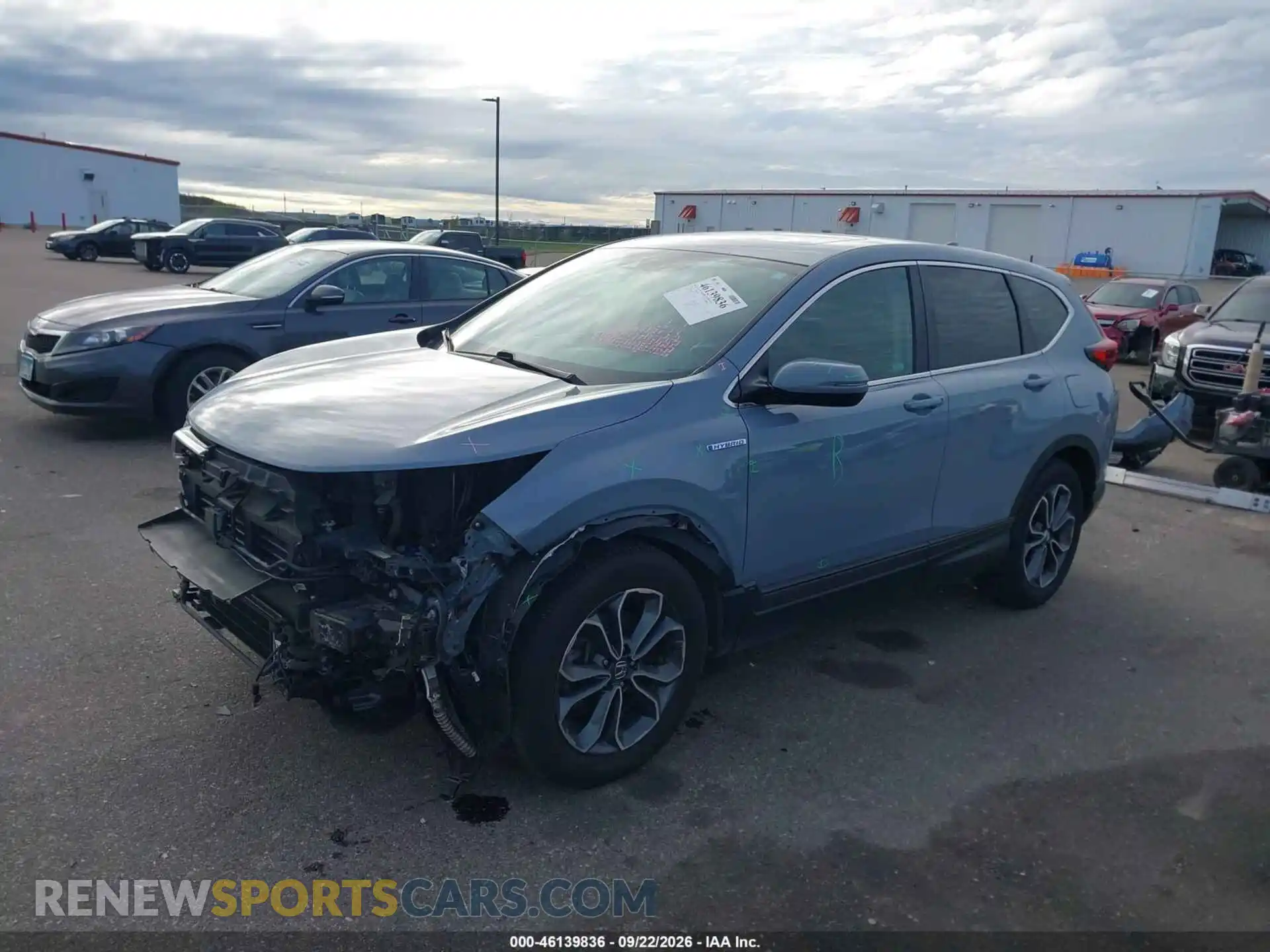 2 Photograph of a damaged car 7FART6H82ME005689 HONDA CR-V HYBRID 2021