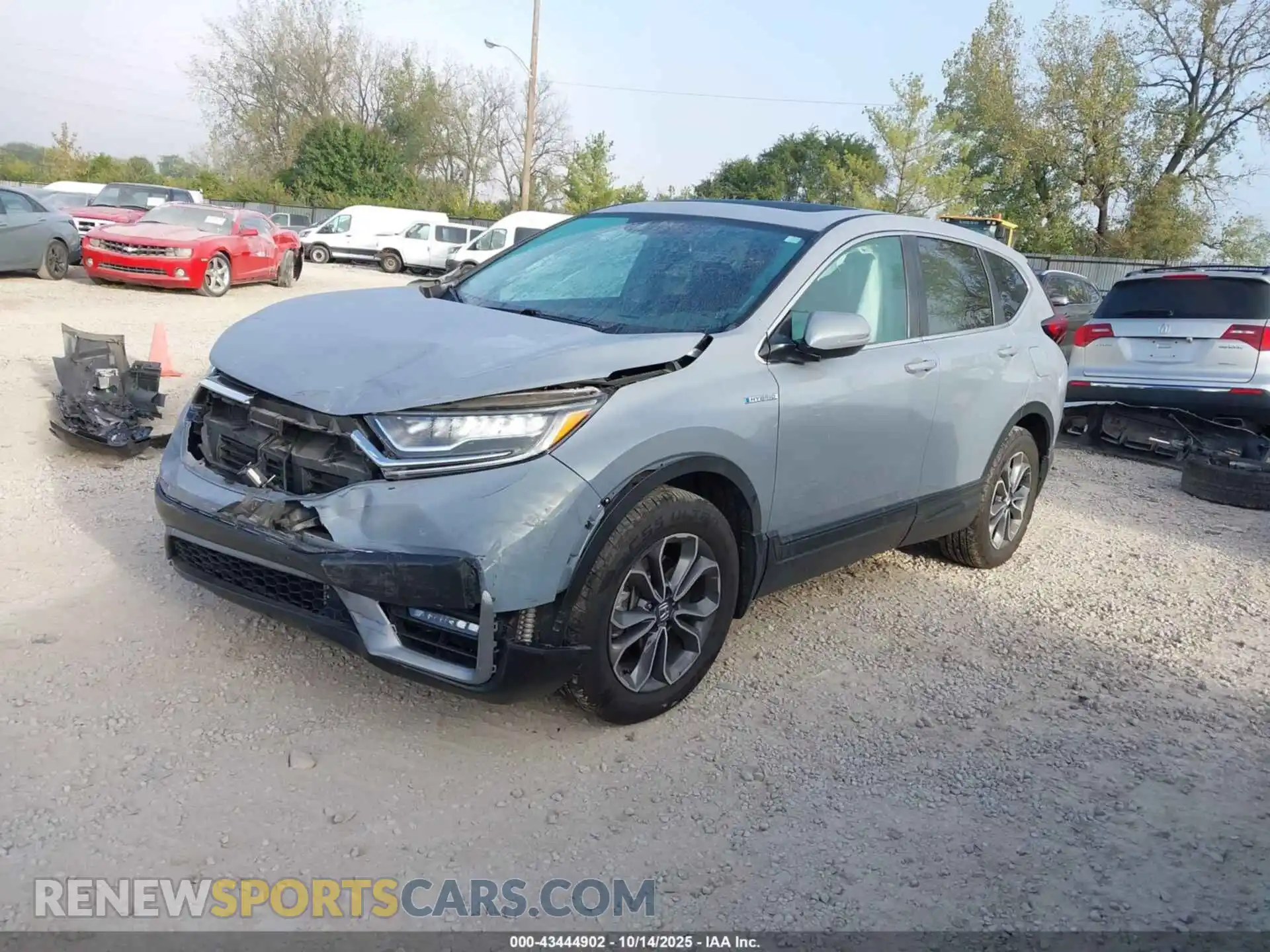 2 fotografías del automóvil dañado 7FART6H82ME006275 HONDA CR-V HYBRID 2021