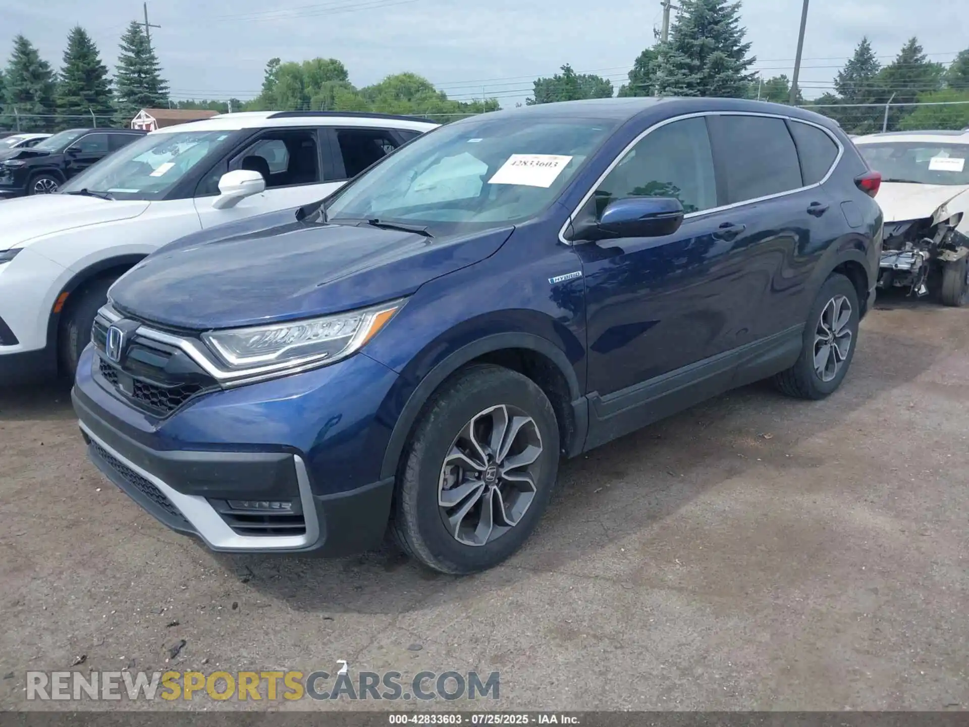 2 Фотография поврежденного автомобиля 7FART6H86ME030238 HONDA CR-V HYBRID 2021