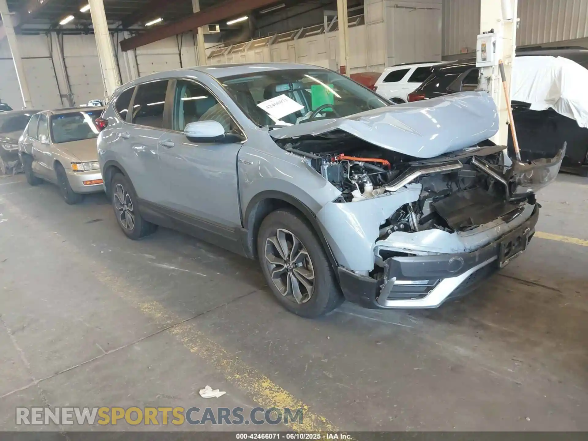 1 Photograph of a damaged car 7FART6H87ME036615 HONDA CR-V HYBRID 2021