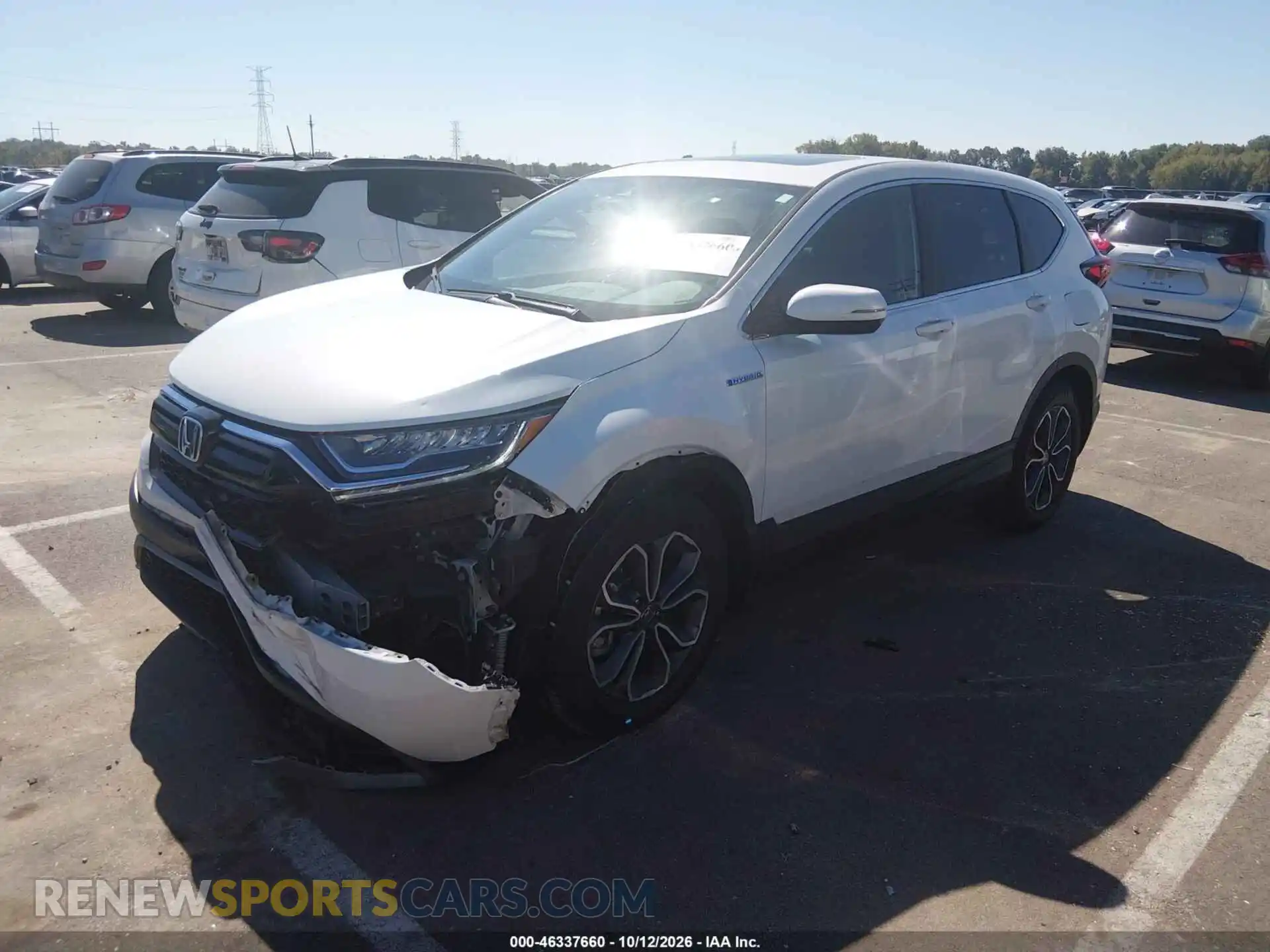 2 Фотография поврежденного автомобиля 7FART6H89ME024286 HONDA CR-V HYBRID 2021