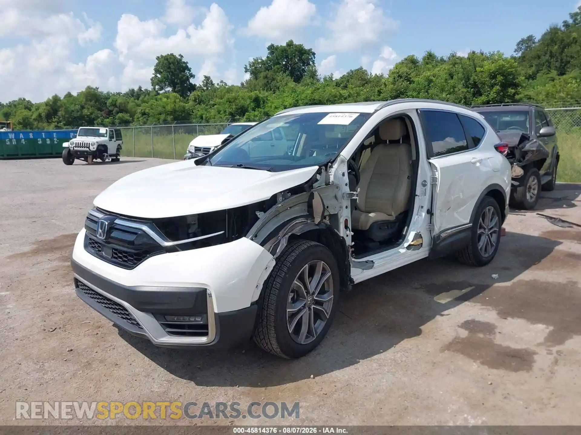 2 Photograph of a damaged car 7FART6H98ME010873 HONDA CR-V HYBRID 2021