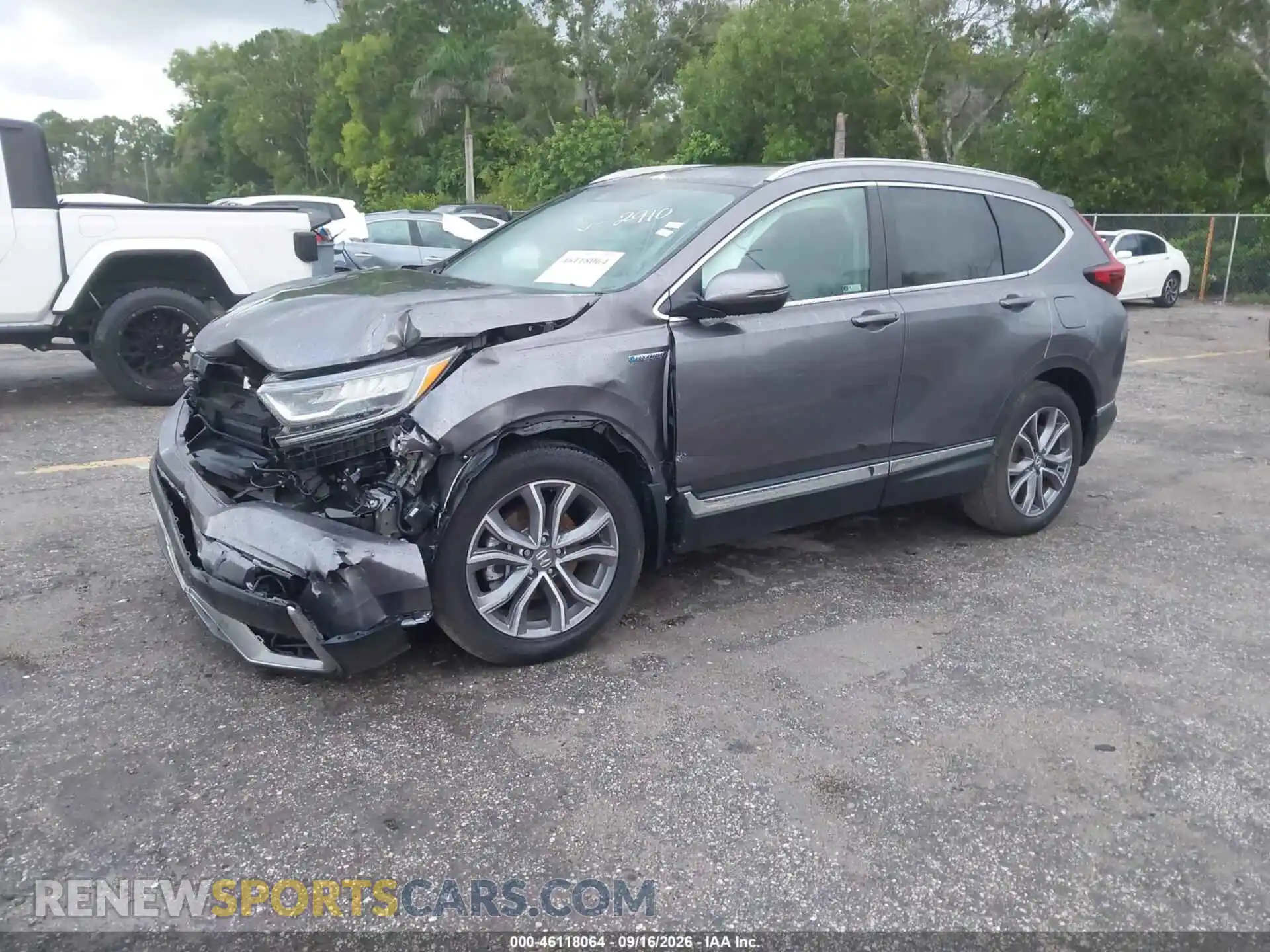 2 fotografías del automóvil dañado 7FART6H99ME012910 HONDA CR-V HYBRID 2021