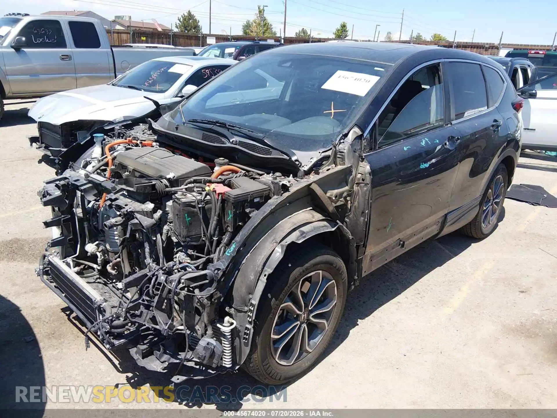 2 Фотография поврежденного автомобиля 5J6RT6H5XNL040006 HONDA CR-V HYBRID 2022