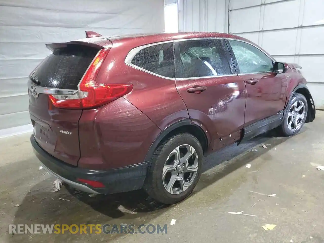 3 Photograph of a damaged car 2HKRW2H52KH606357 HONDA CRV 2019