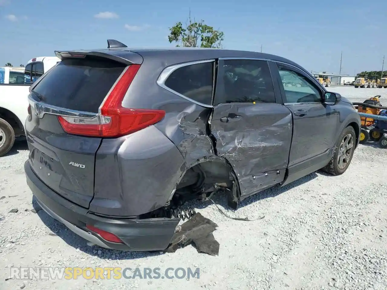 3 fotografías del automóvil dañado 2HKRW2H58KH650542 HONDA CRV 2019