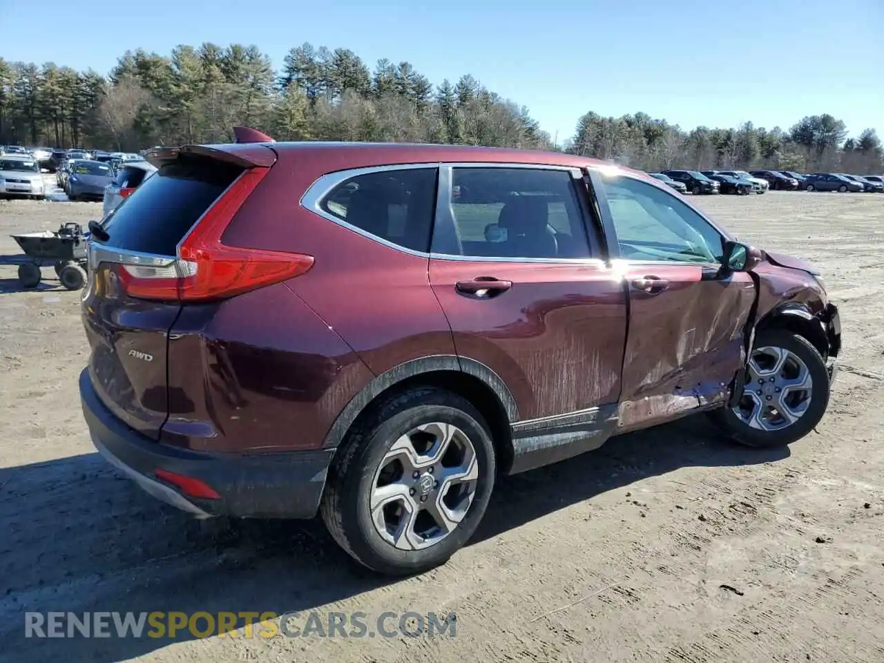 3 Photograph of a damaged car 2HKRW2H82KH606563 HONDA CRV 2019