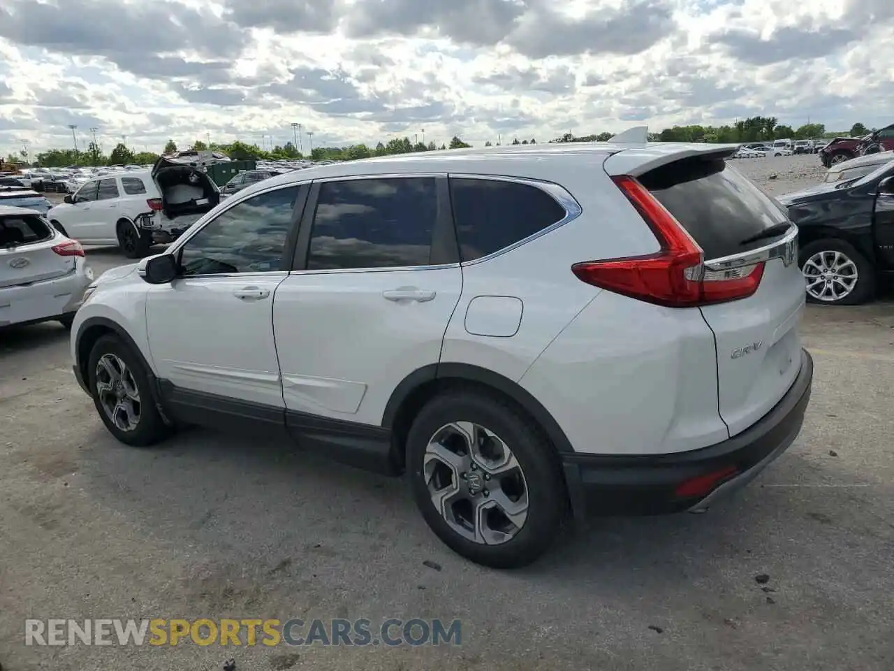 2 fotografías del automóvil dañado 5J6RW1H51KA027873 HONDA CRV 2019