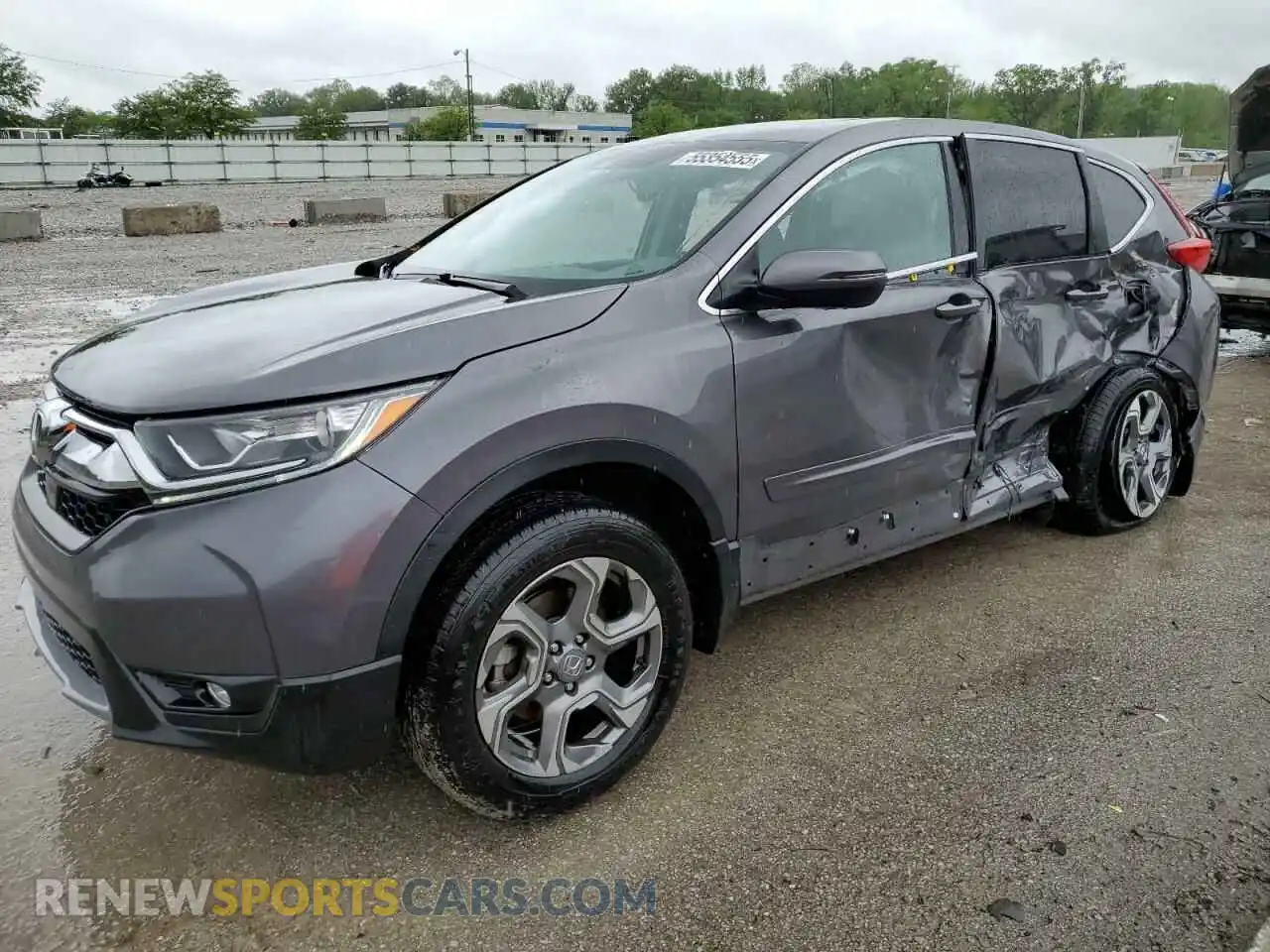 1 Photograph of a damaged car 5J6RW2H83KA016986 HONDA CRV 2019
