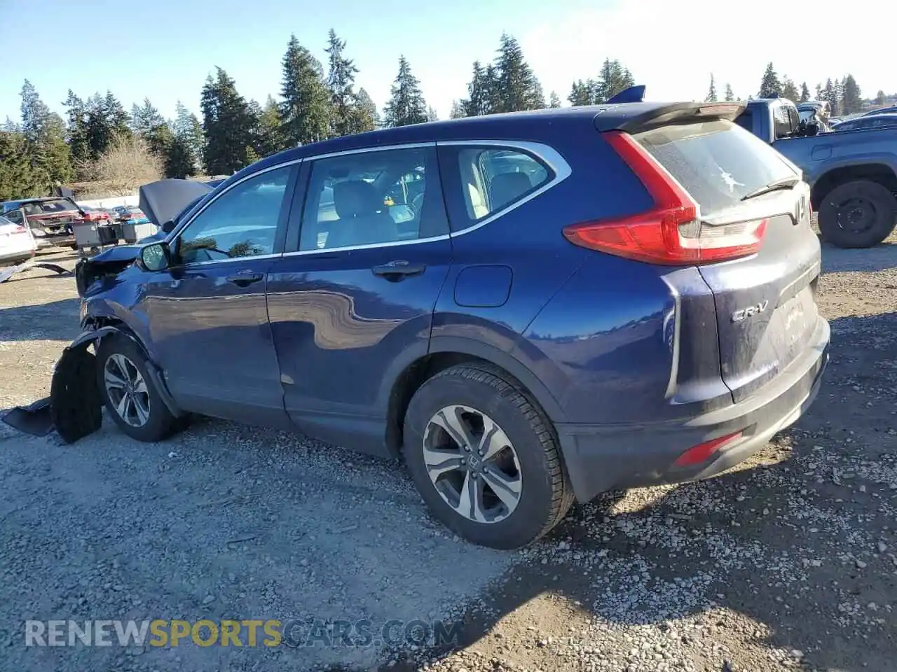 2 fotografías del automóvil dañado 5J6RW6H30KL005508 HONDA CRV 2019