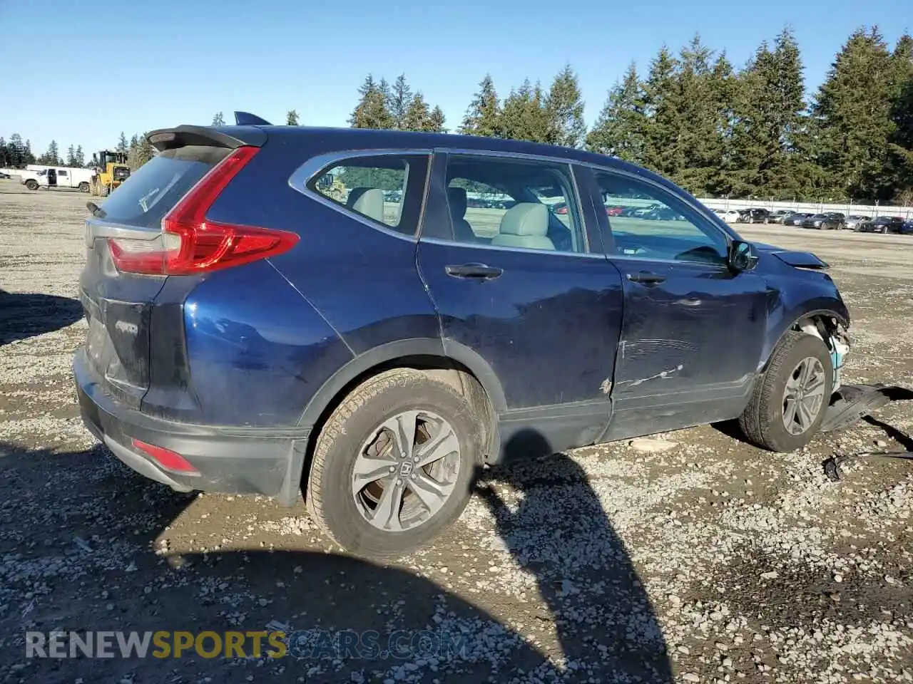 3 fotografías del automóvil dañado 5J6RW6H30KL005508 HONDA CRV 2019