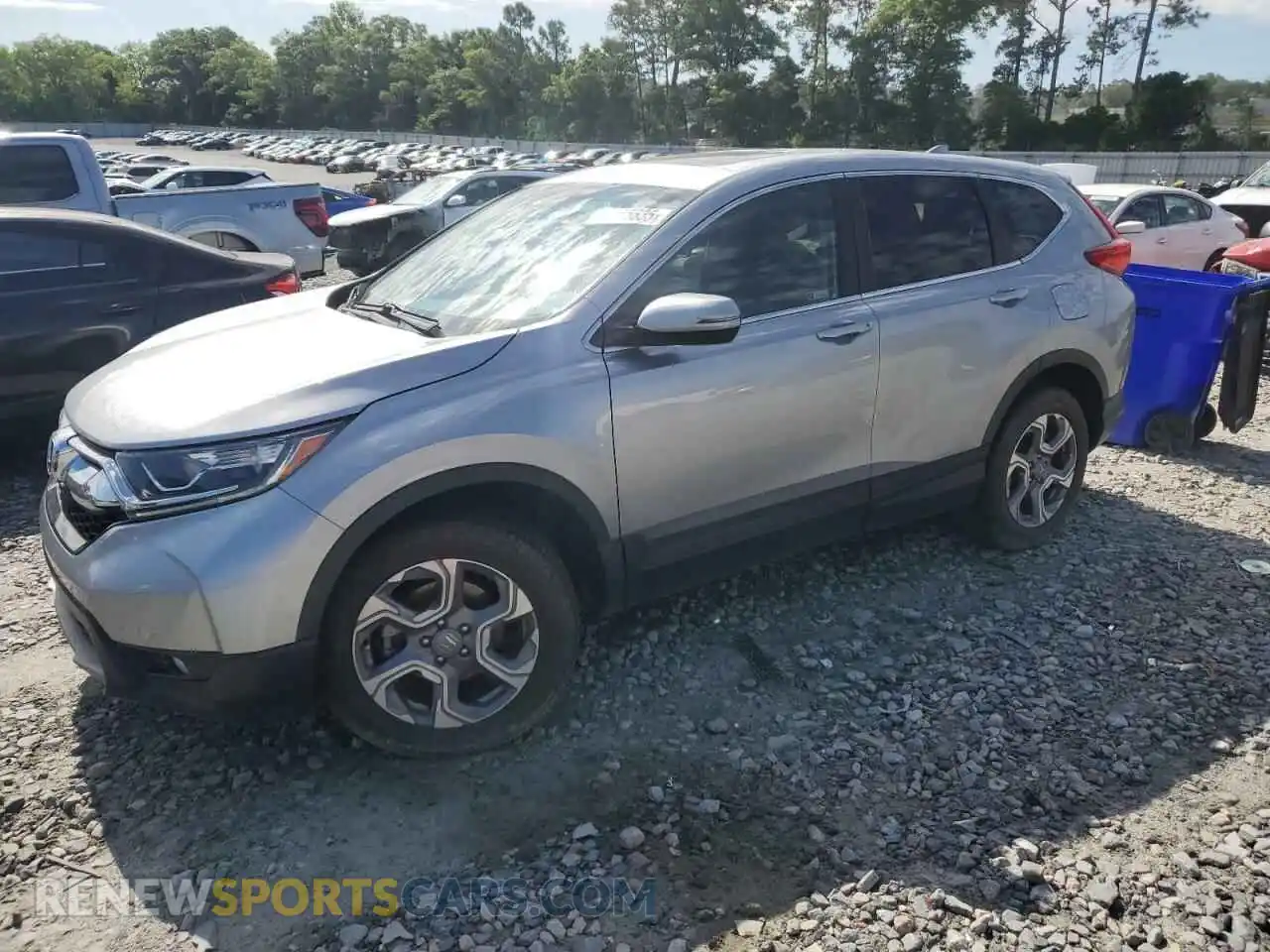 1 Photograph of a damaged car 7FARW2H52KE048478 HONDA CRV 2019
