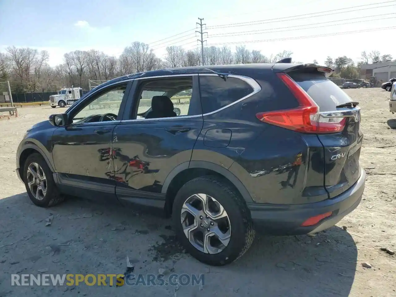 2 fotografías del automóvil dañado JHLRW2H51KX013502 HONDA CRV 2019