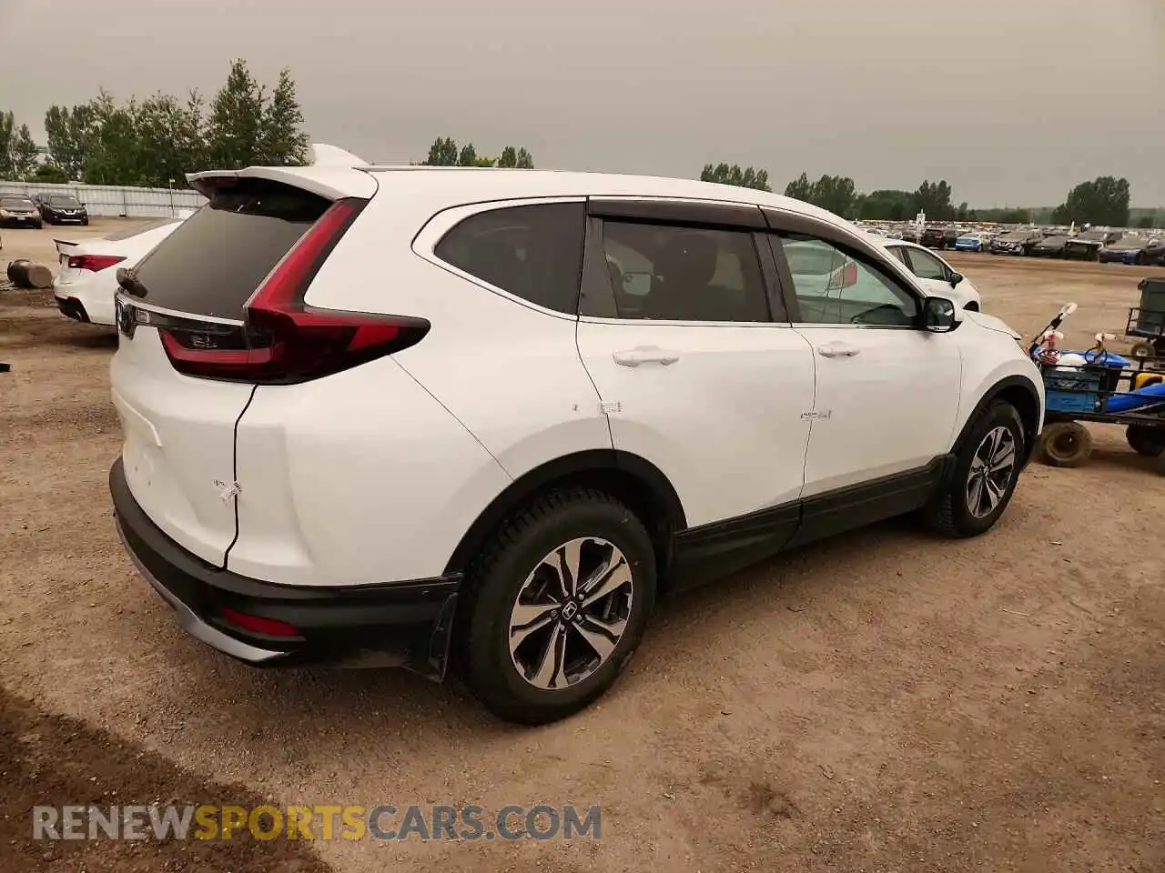 3 fotografías del automóvil dañado 2HKRW1H27MH001589 HONDA CRV 2021
