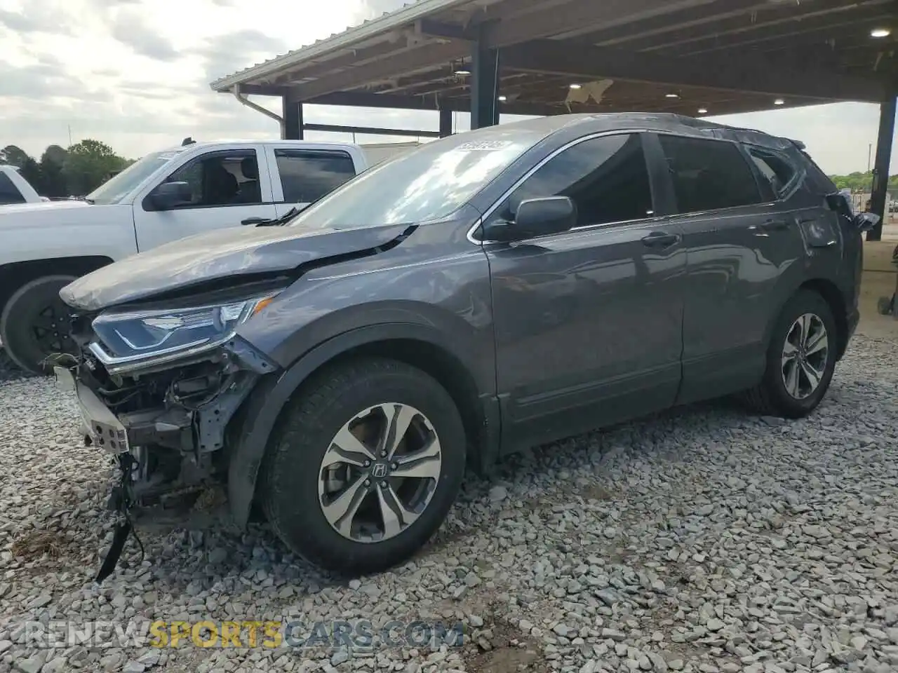 1 Photograph of a damaged car 2HKRW1H27MH409493 HONDA CRV 2021